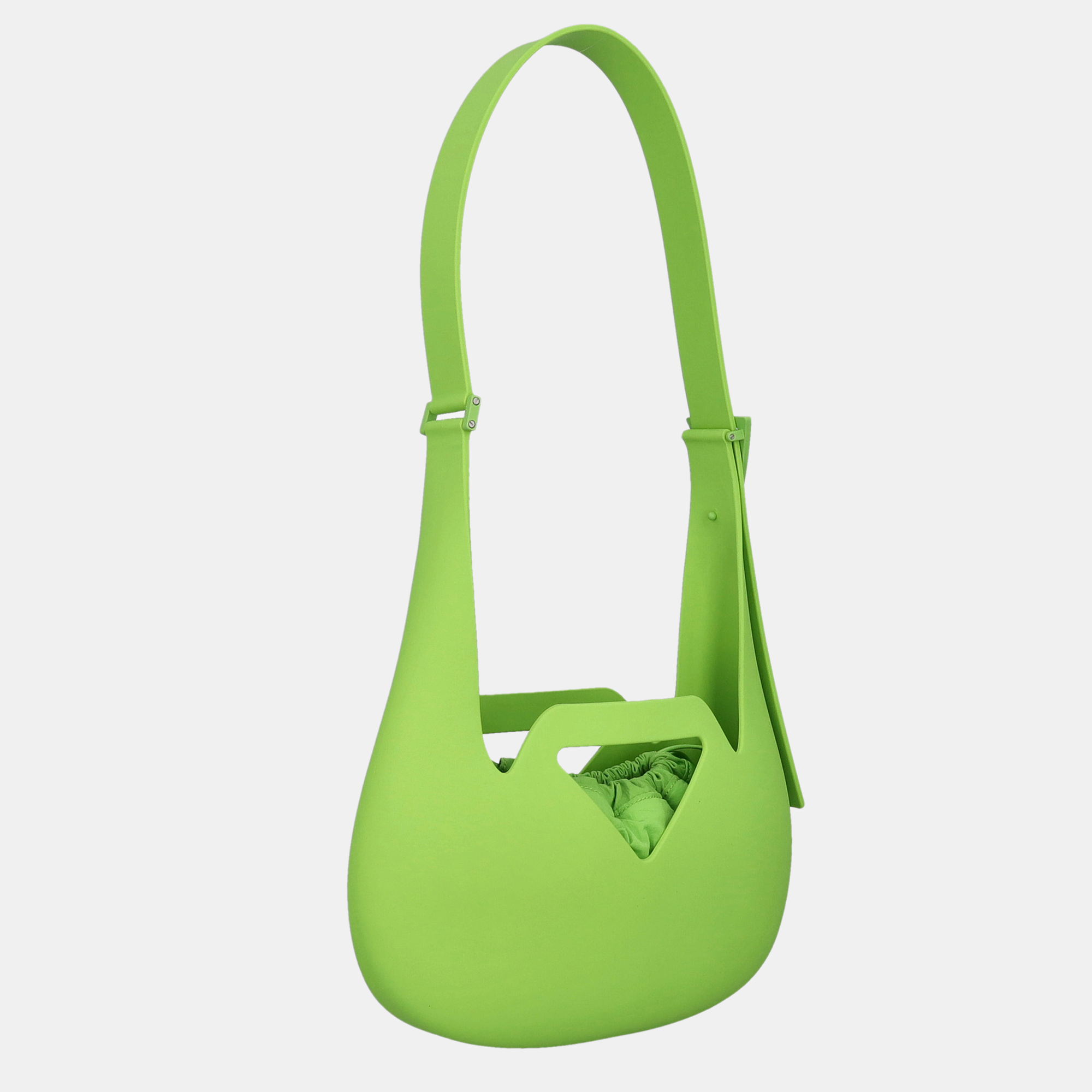 Bottega Veneta  Women's Synthetic Fibers Cross Body Bag - Green - One Size