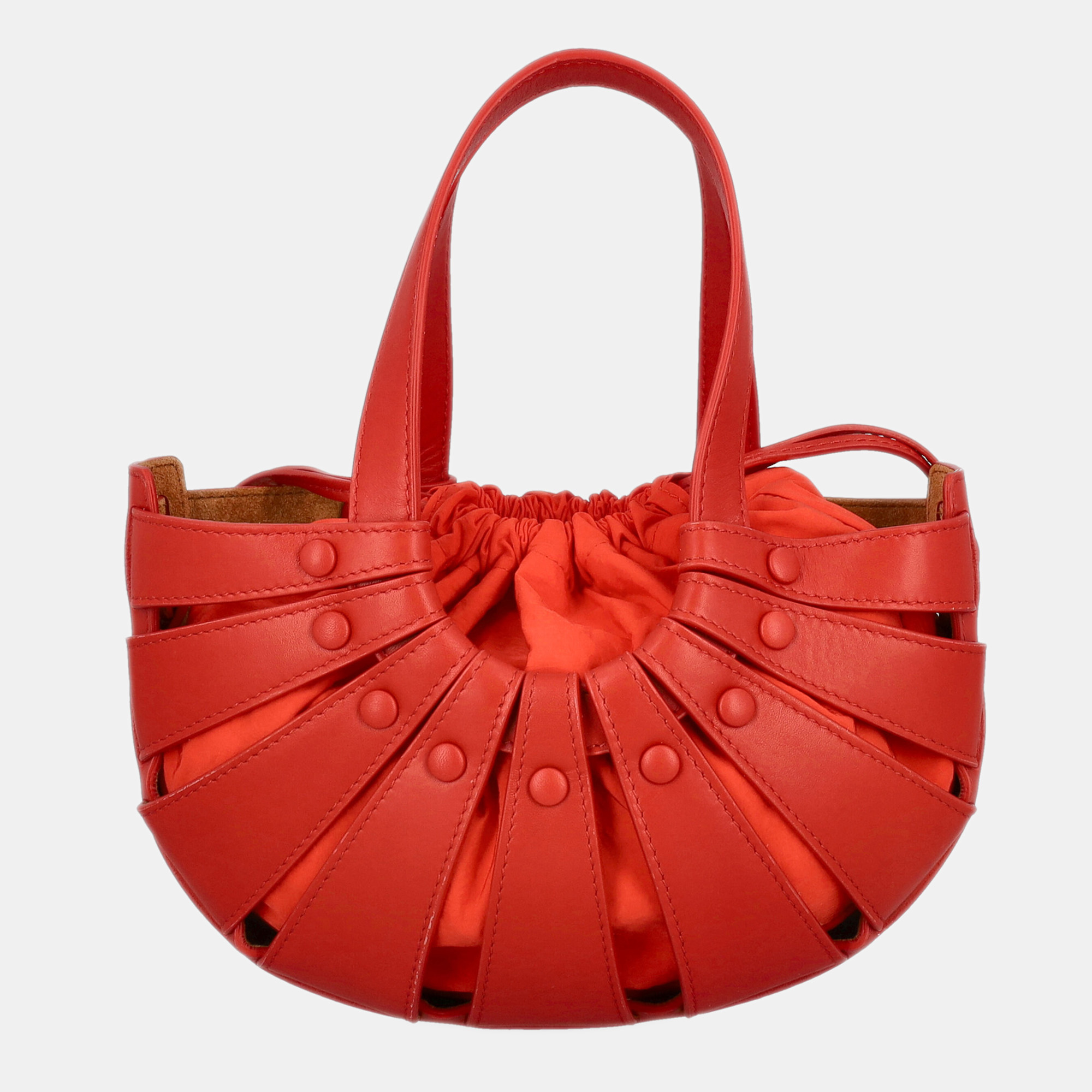 Bottega Veneta  Women's Leather Tote Bag - Red - One Size