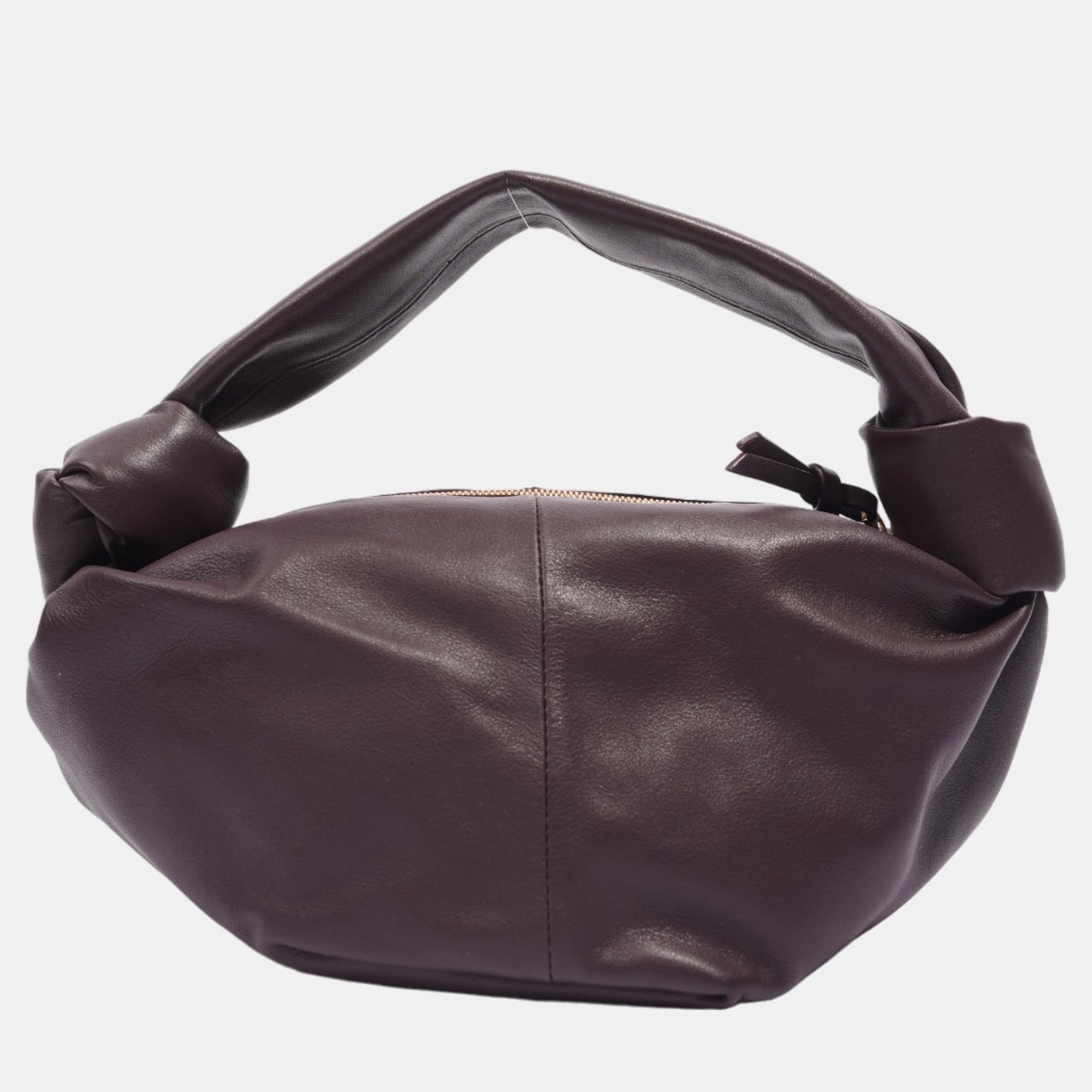 Bottega Veneta Womens Double Knot Bag Purple