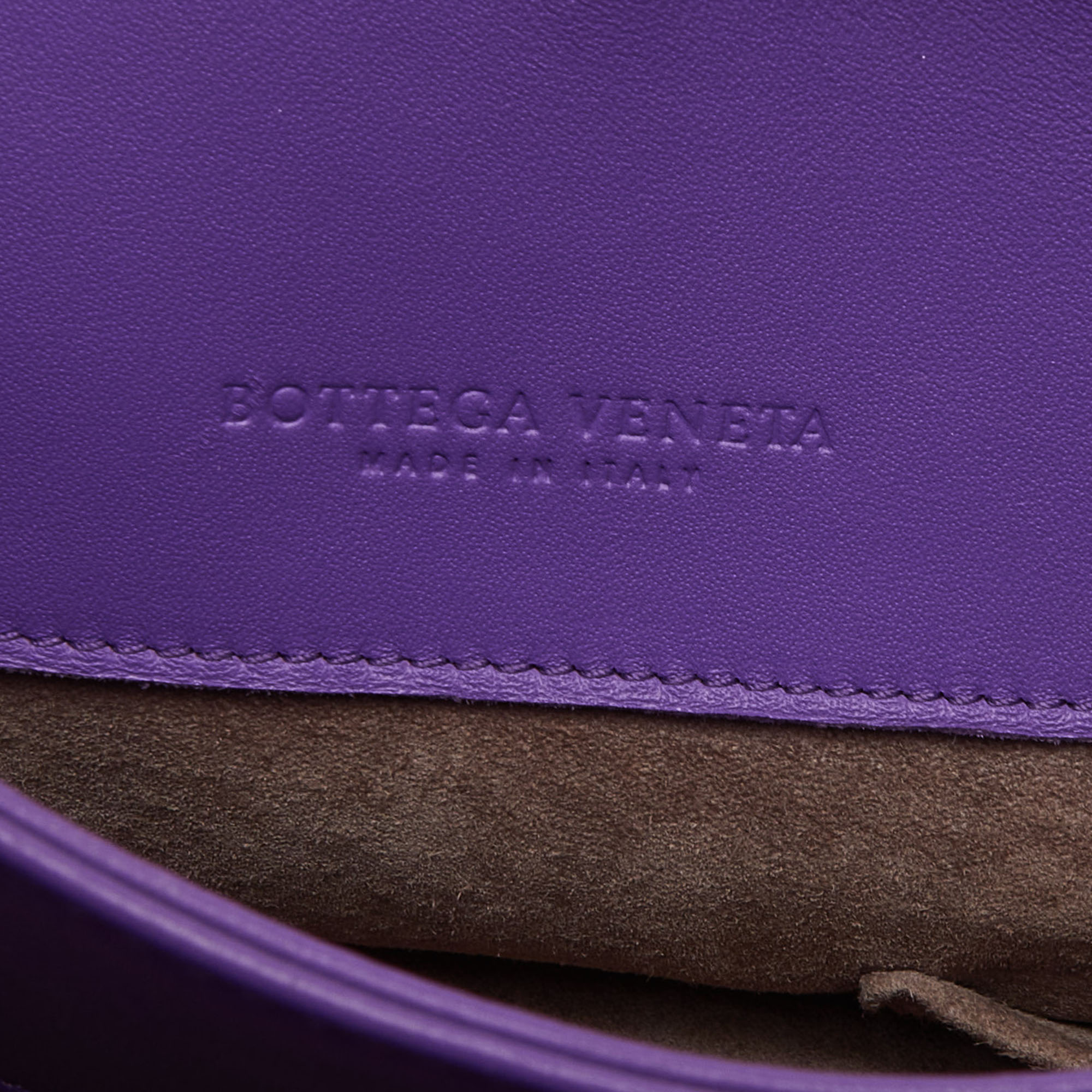 Bottega Veneta Purple Intrecciato Leather Tote