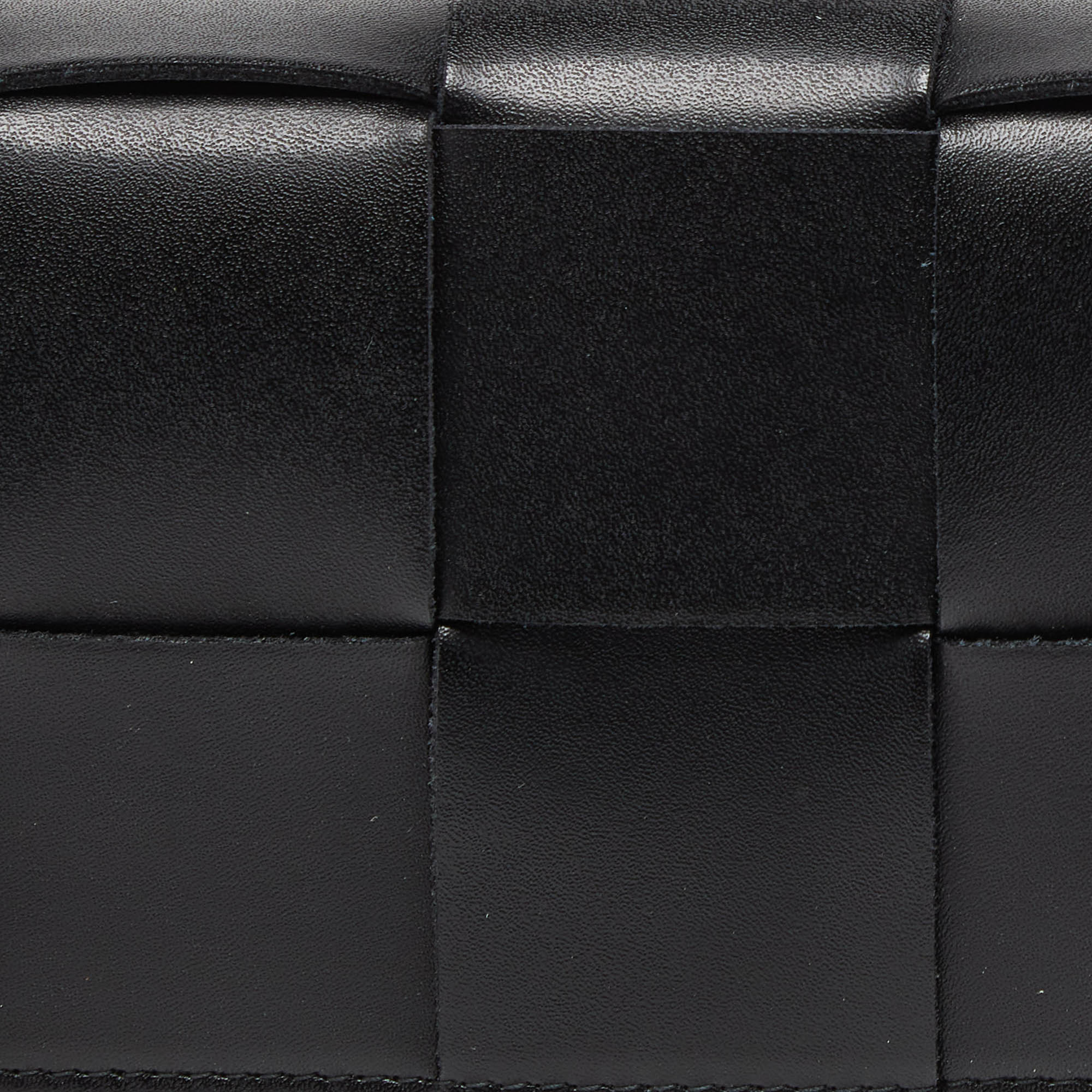 Bottega Veneta Black Intrecciato Leather Mini Cassette Belt Bag
