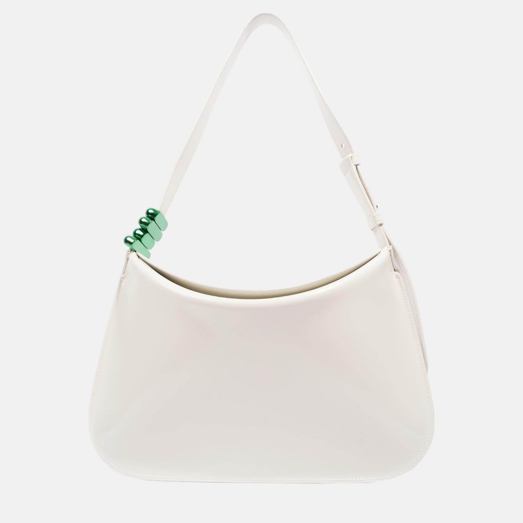 Bottega veneta womens shoulder bag white leather