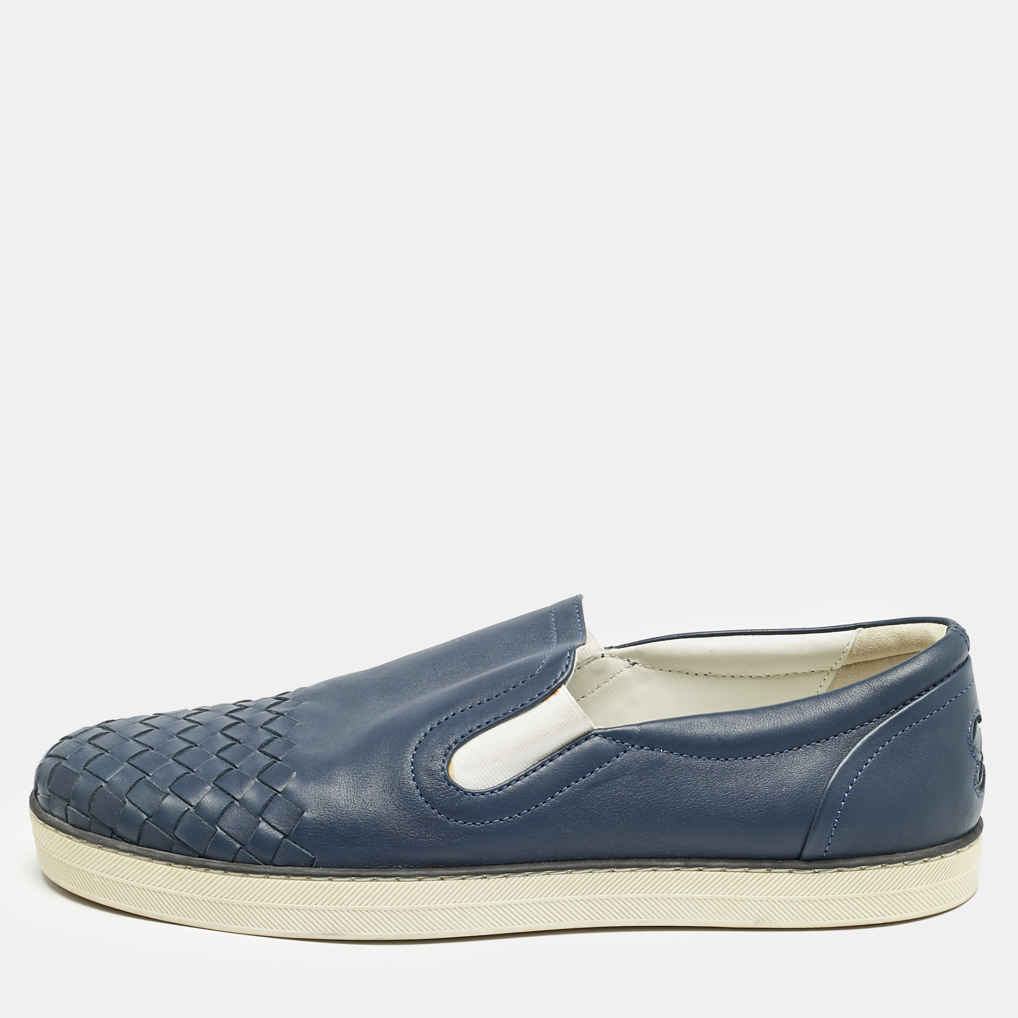 Bottega Veneta Blue Intrecciato Leather Dodger Slip On Sneakers Size
Bottega Veneta Blue Intrecciato Leather Dodger Slip On Sneakers Size