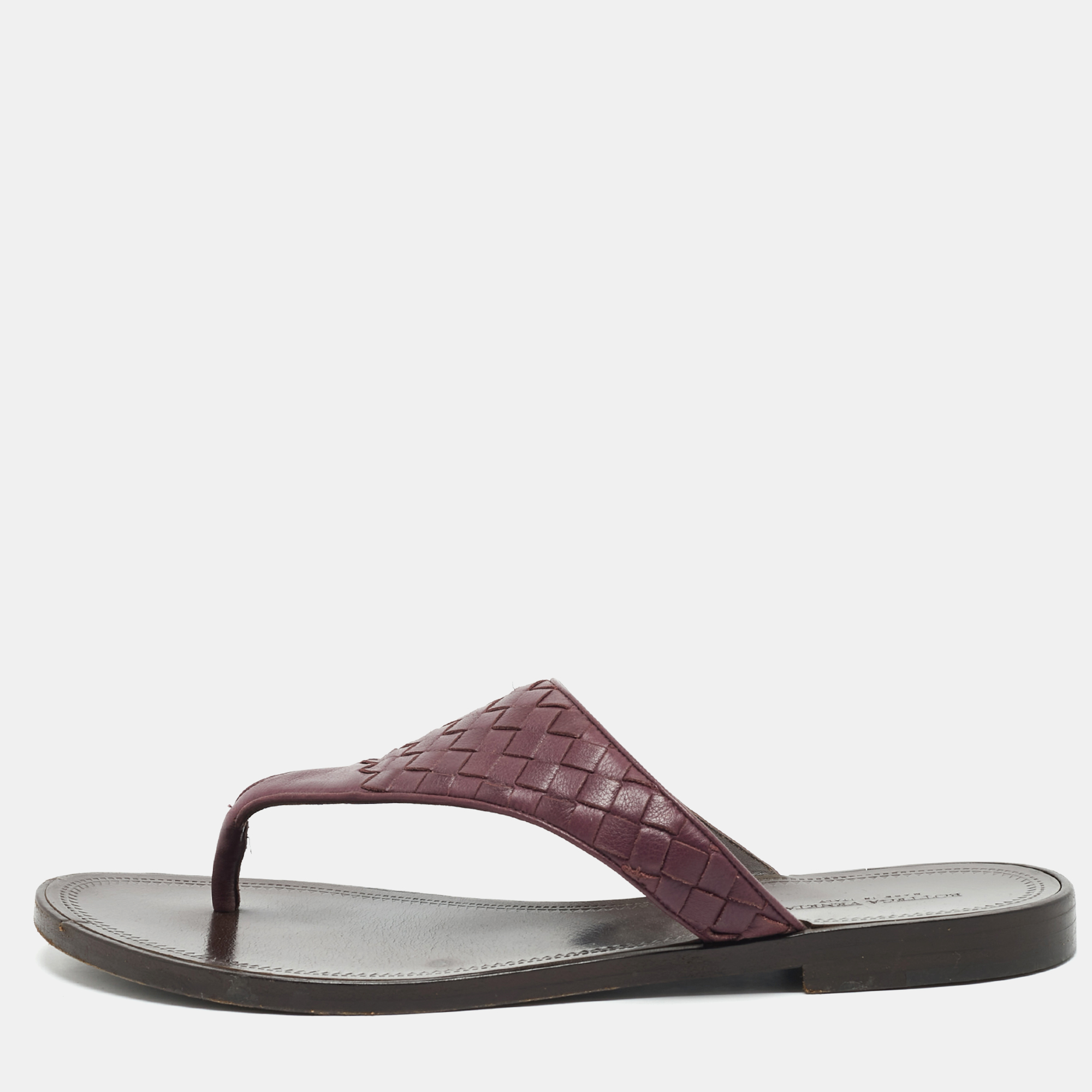 Bottega Veneta Dark Purple Intrecciato Leather Flat Thong Sandals Size
Bottega Veneta Dark Purple Intrecciato Leather Flat Thong Sandals Size