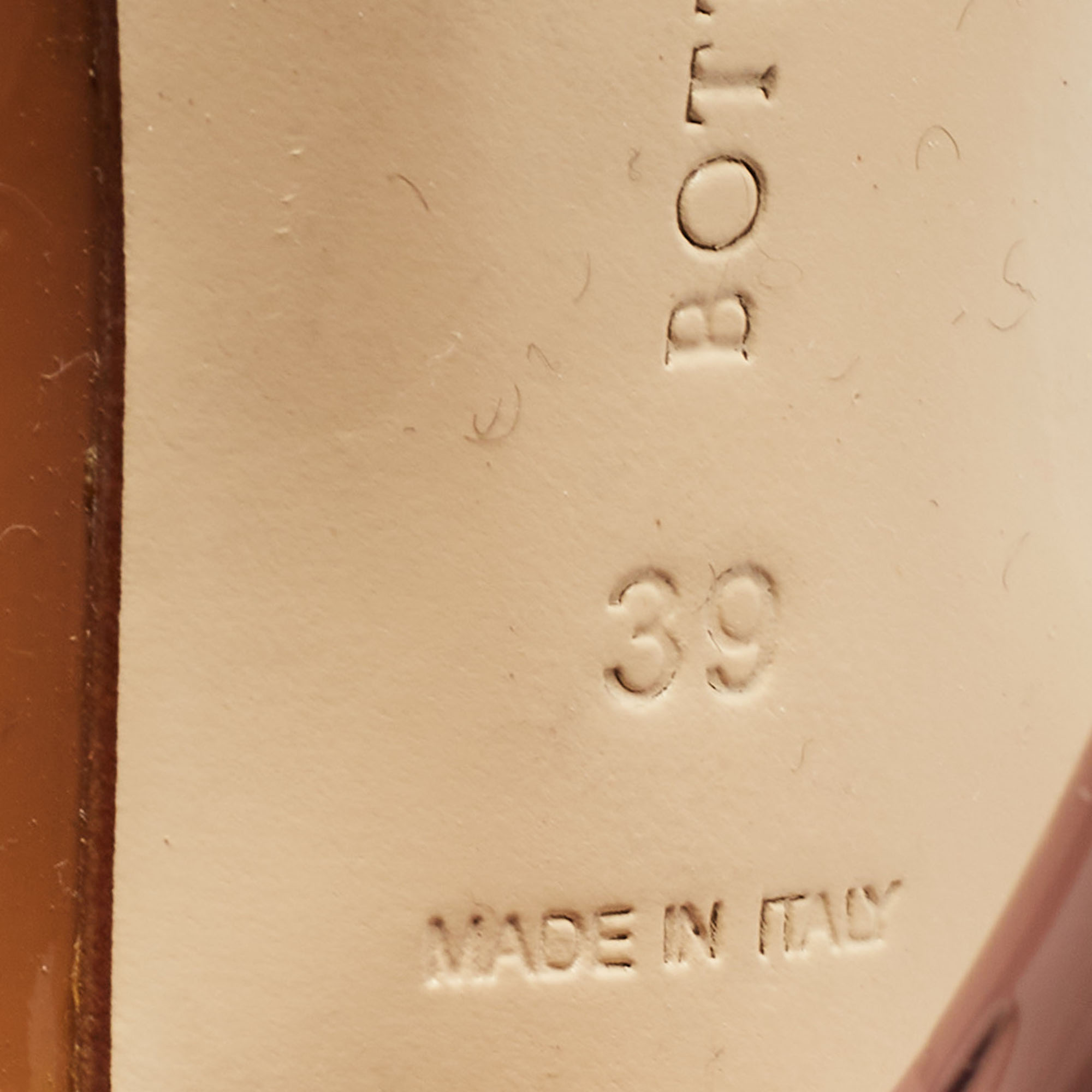 Bottega Veneta Brown Patent Leather Peep Toe Pumps Size 39