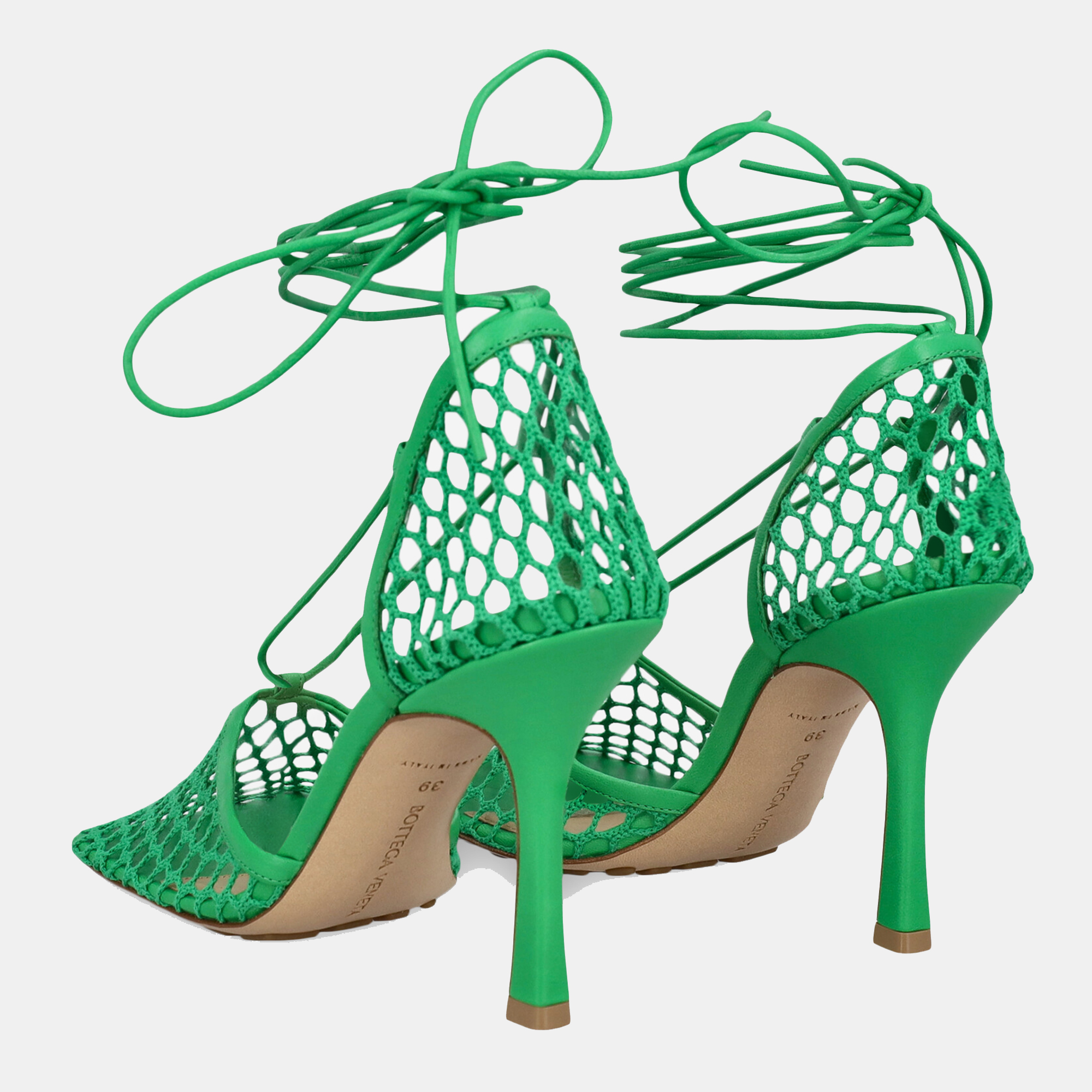 Bottega Veneta  Women's Leather Sandals - Green - EU 39