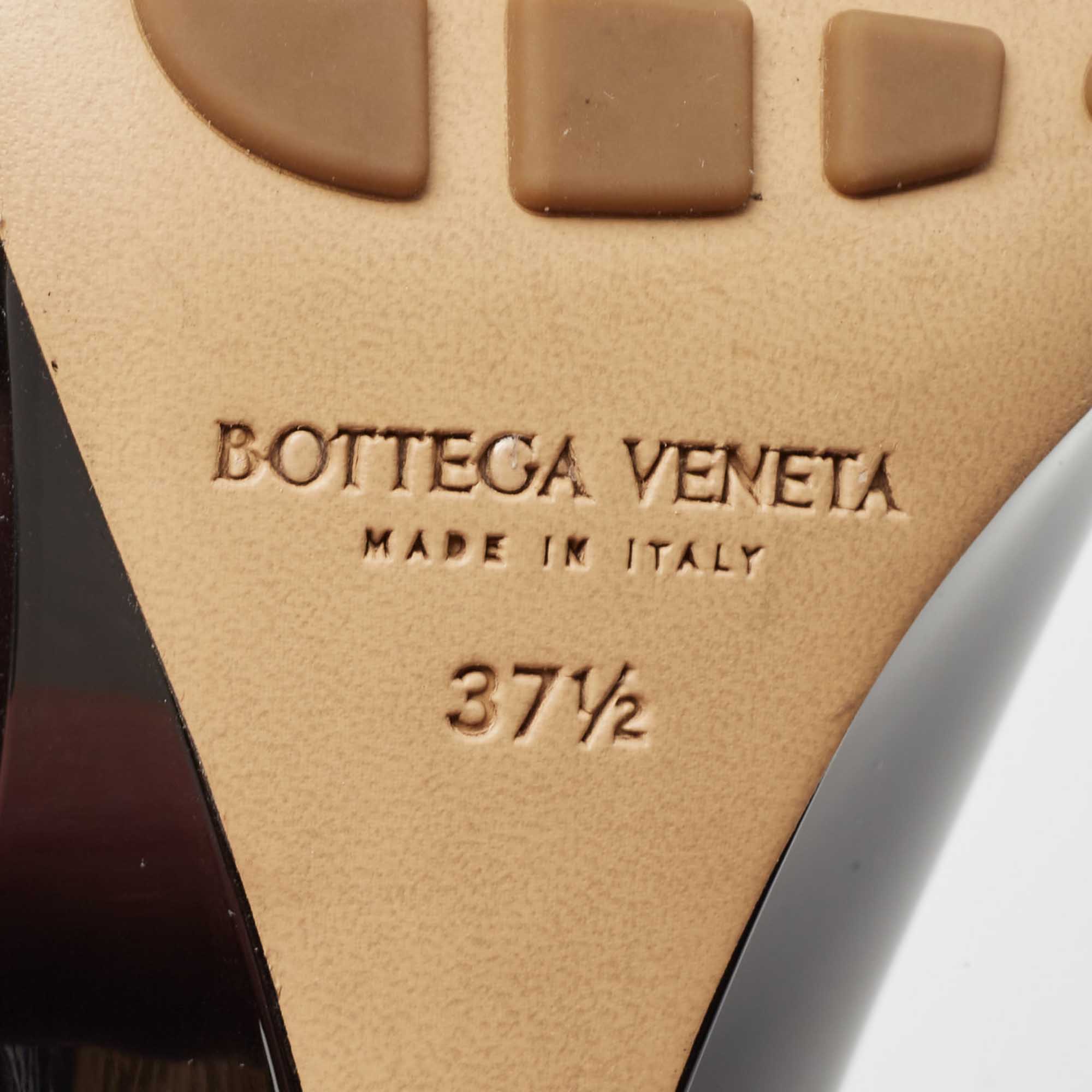 Bottega Veneta Black Leather Rocket Mules Size 37.5
