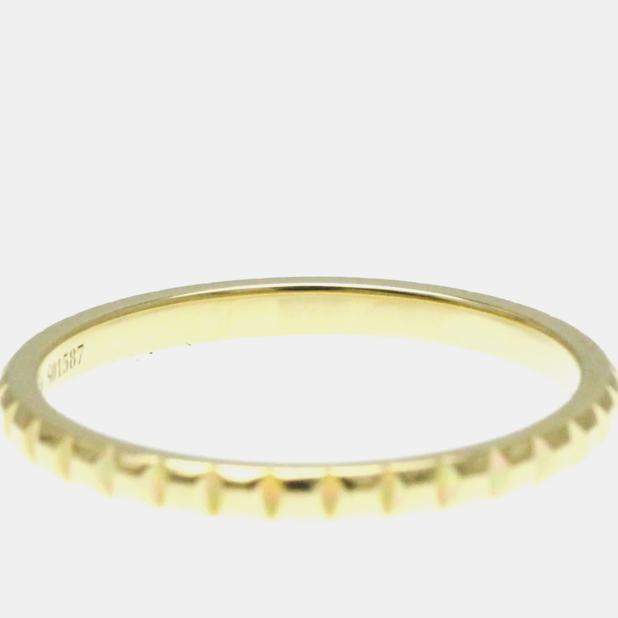 Boucheron 18K Yellow Gold Quatre Band Ring EU 58