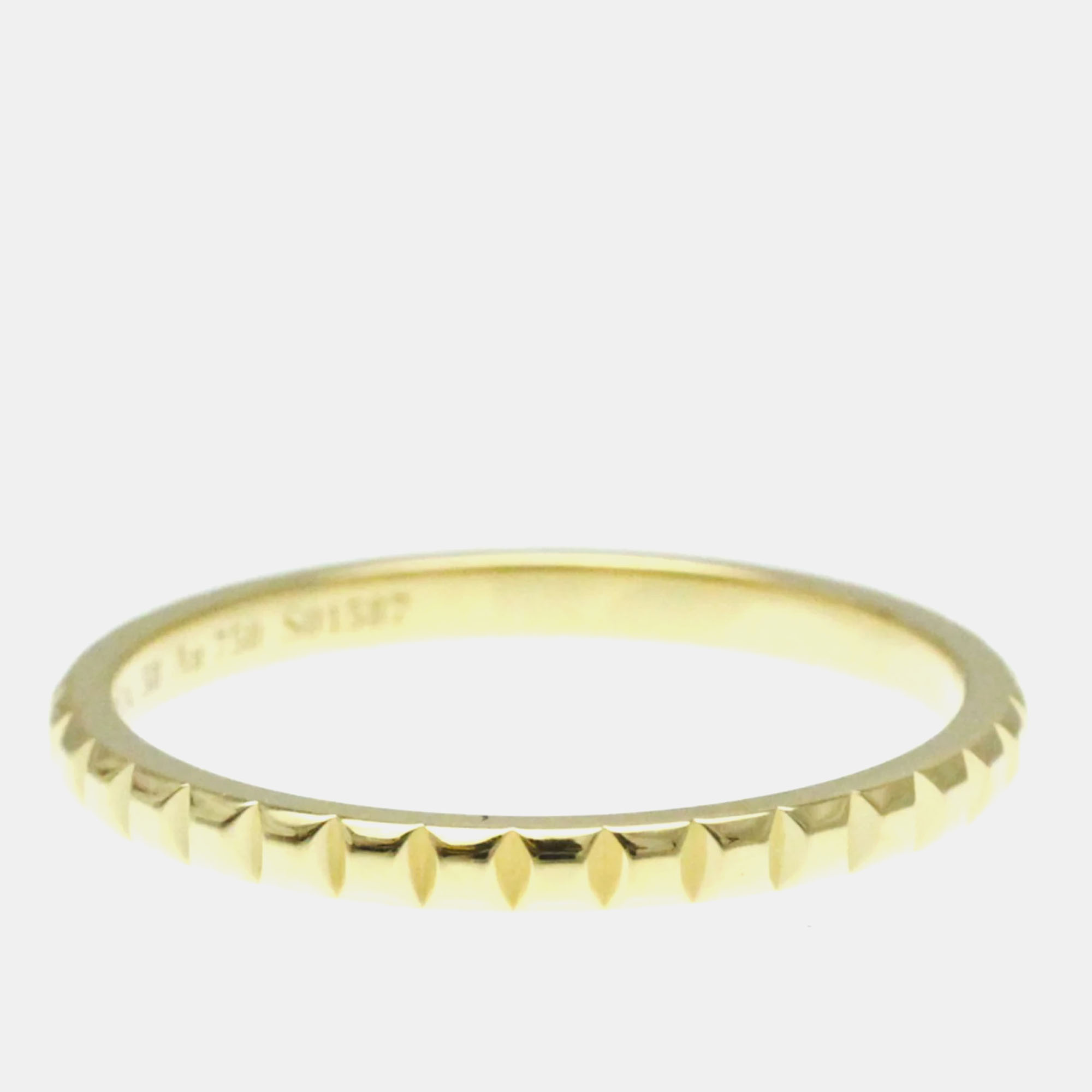 Boucheron 18K Yellow Gold Quatre Band Ring EU 58