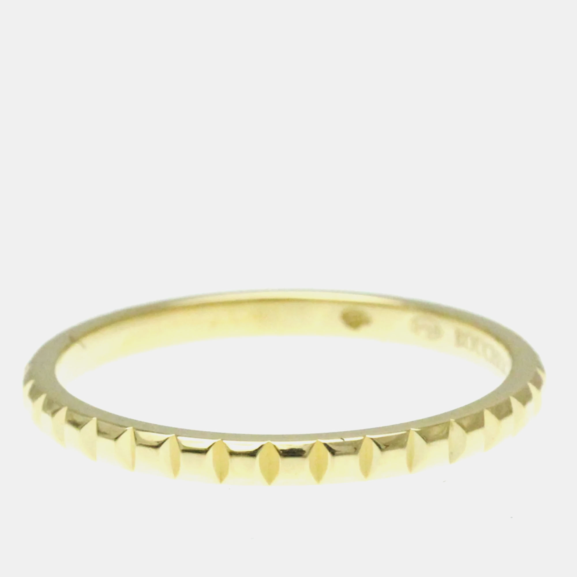 Boucheron 18K Yellow Gold Quatre Band Ring EU 58