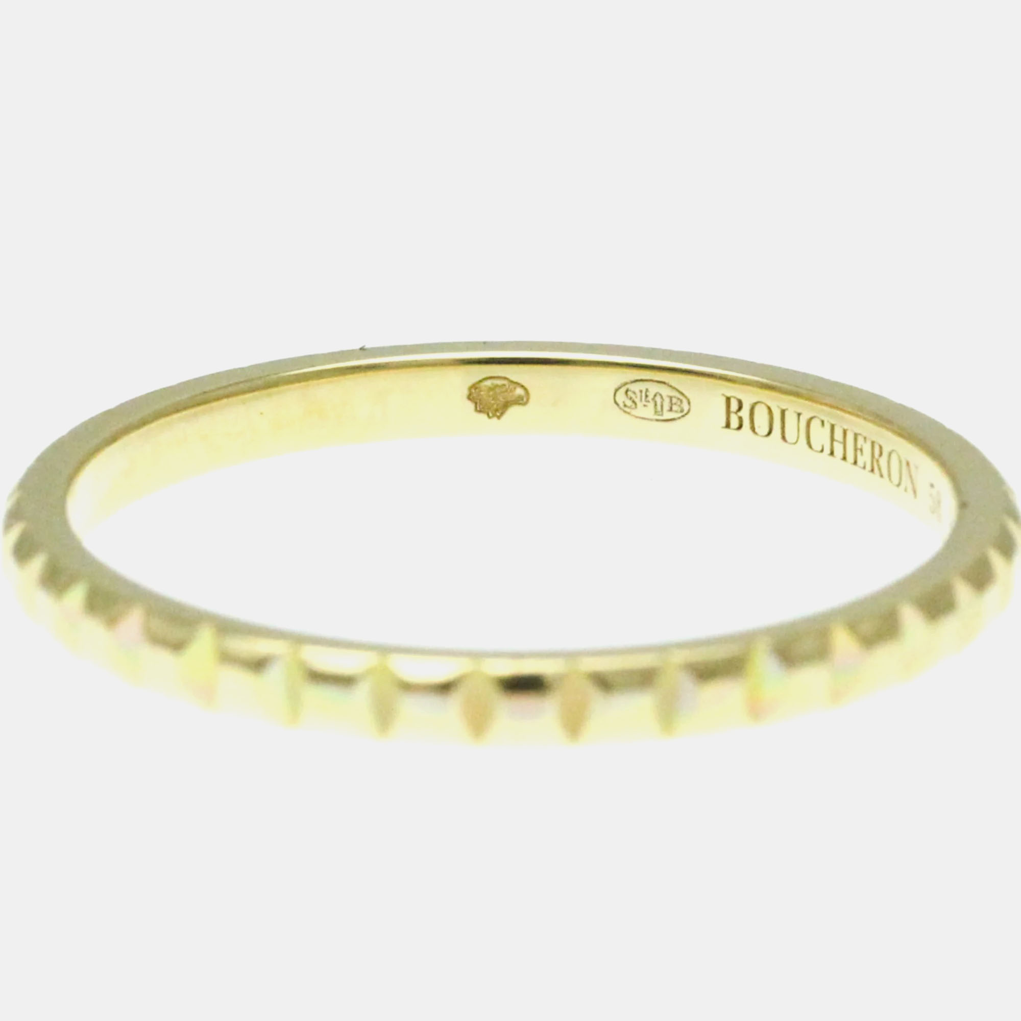 Boucheron 18K Yellow Gold Quatre Band Ring EU 58