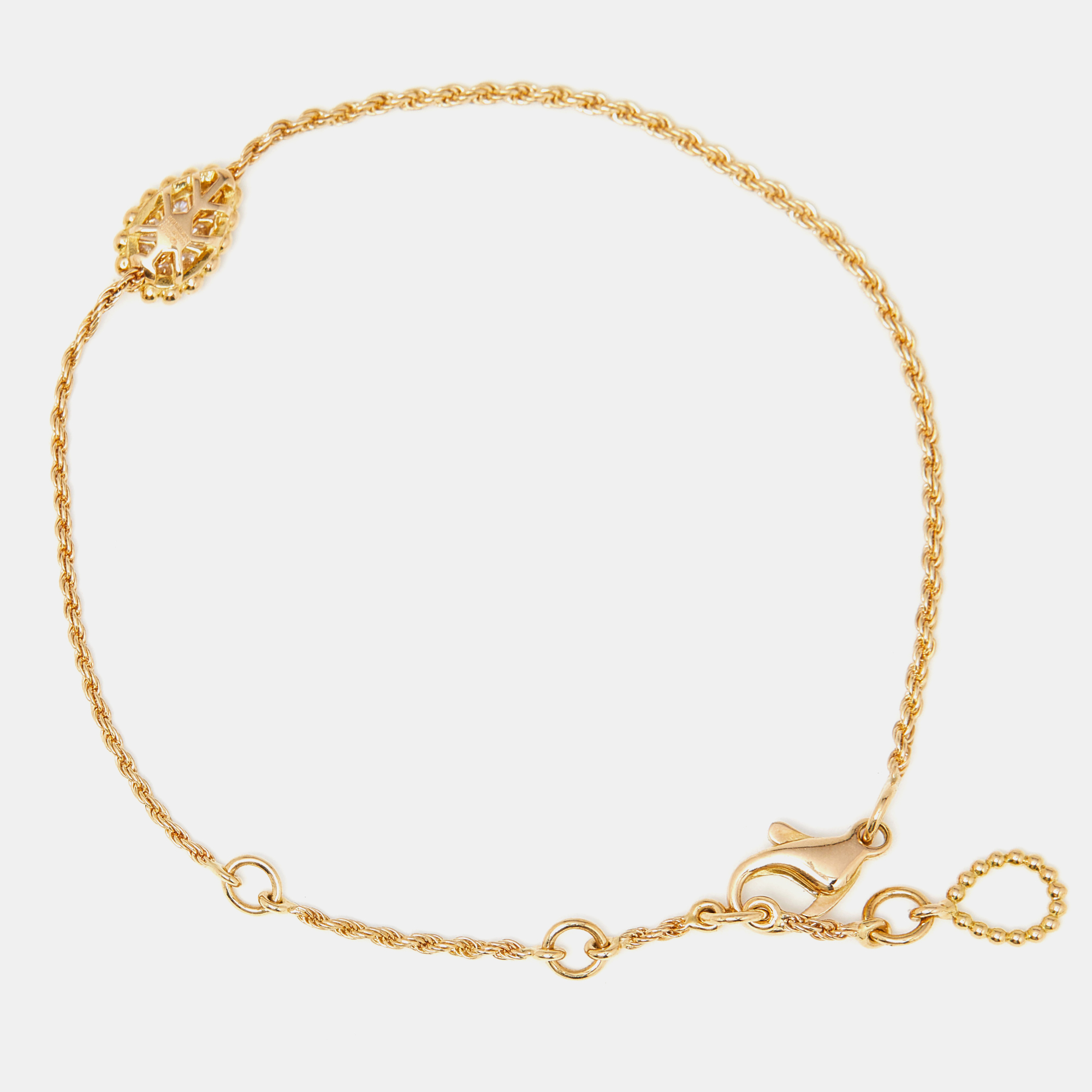 Boucheron Serpent Boheme Diamonds 18k Yellow Gold XS Motif Bracelet