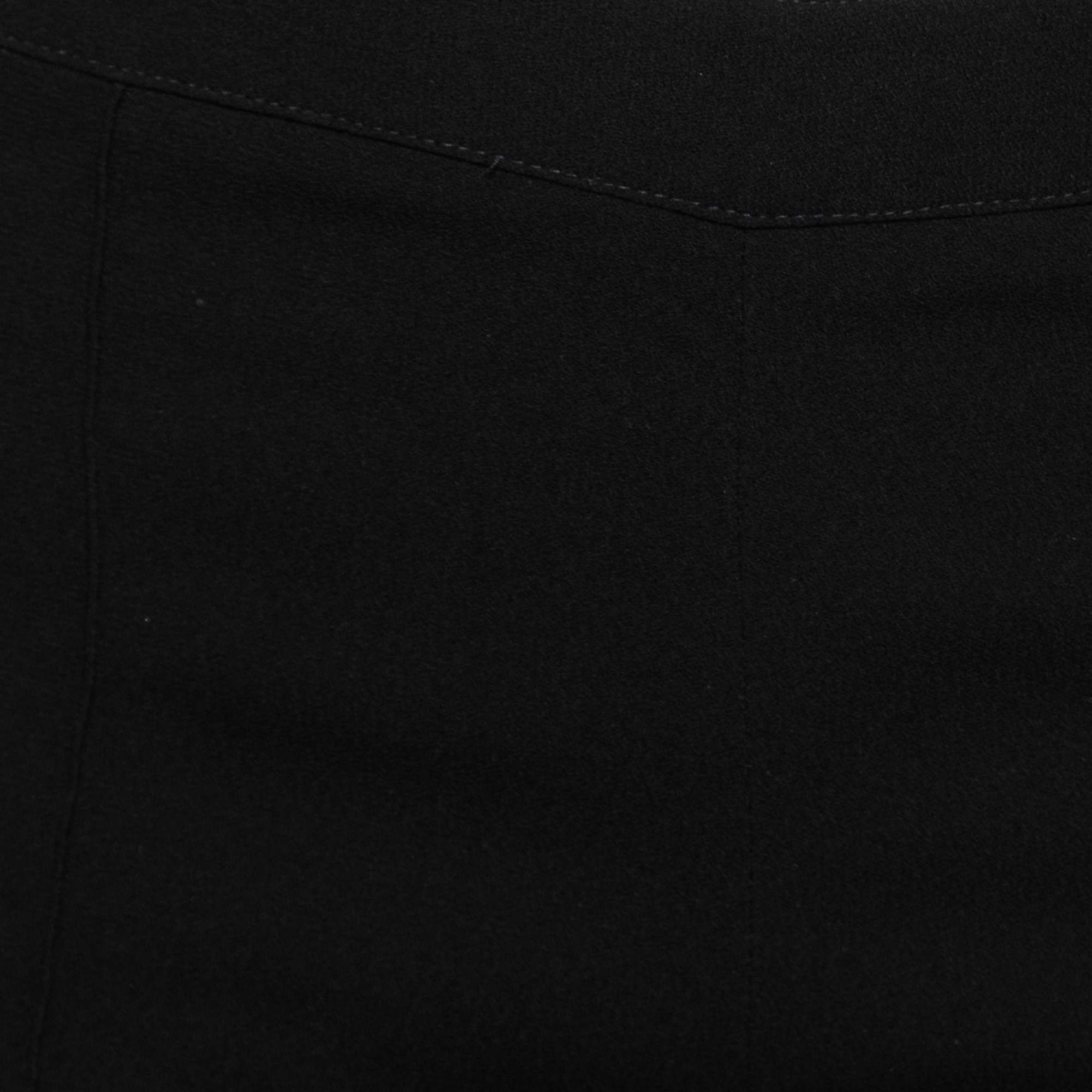 Boutique Moschino Black Crepe Slim Fit Pants XS