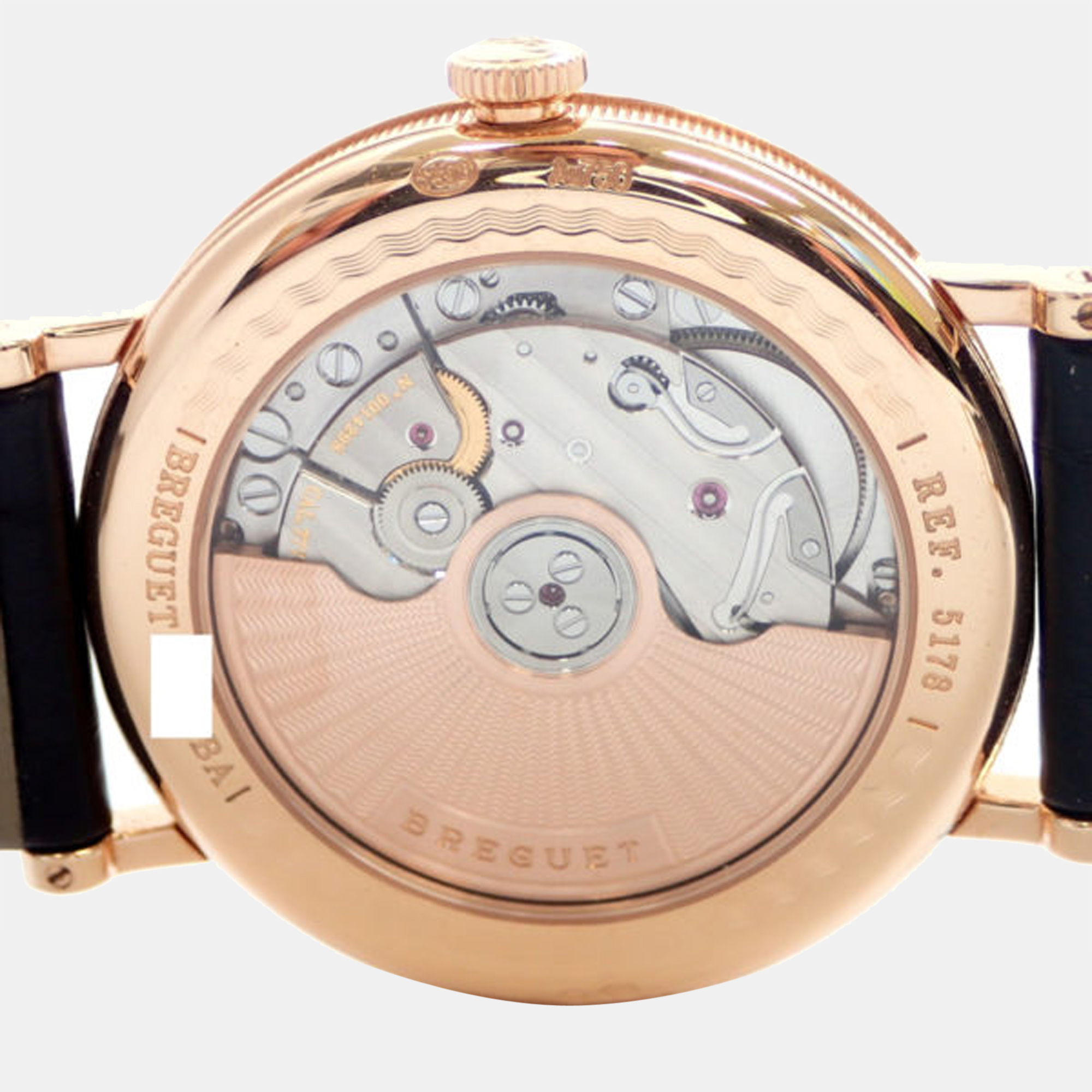 Breguet White 18k Rose Gold Classic Sirision Ref.5178BR/29/9V6 Watch 38 Mm