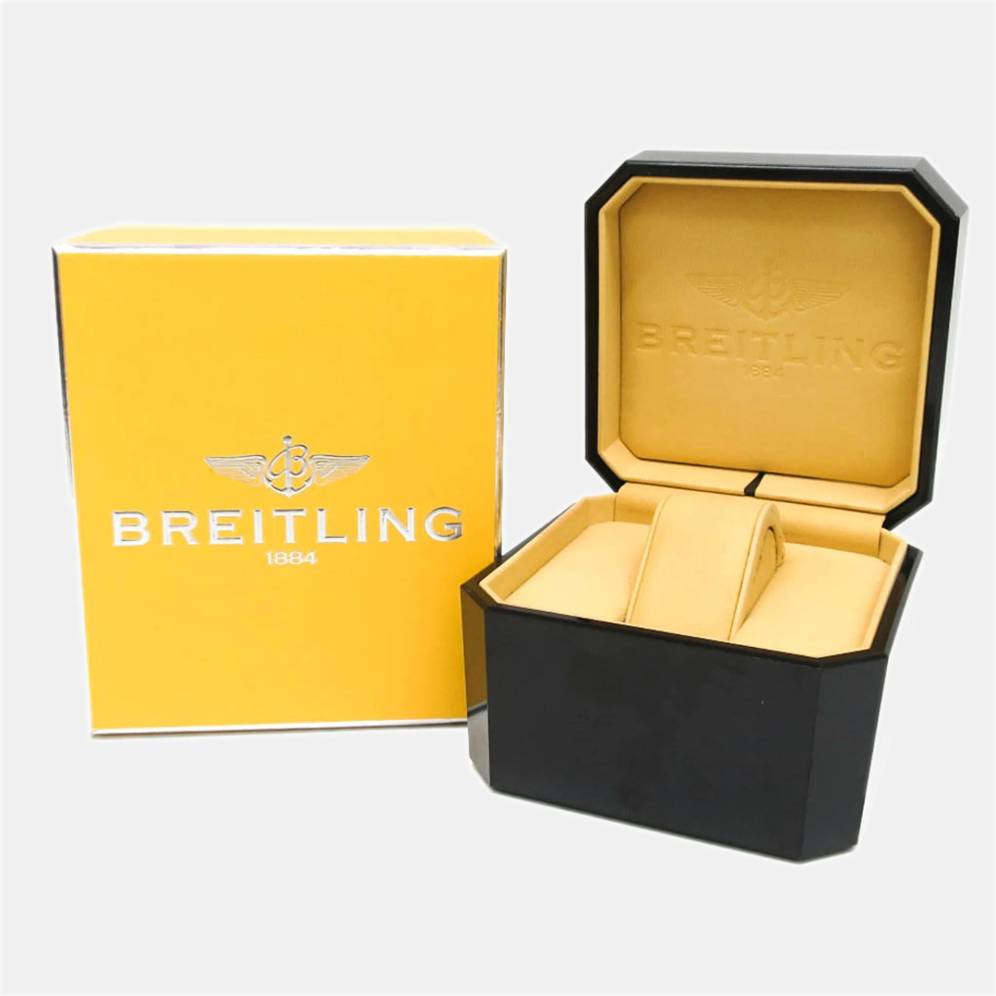 Breitling White Shell 18k Yellow Gold And Stainless Steel Callistino Quartz Women's Wristwatch 27 Mm