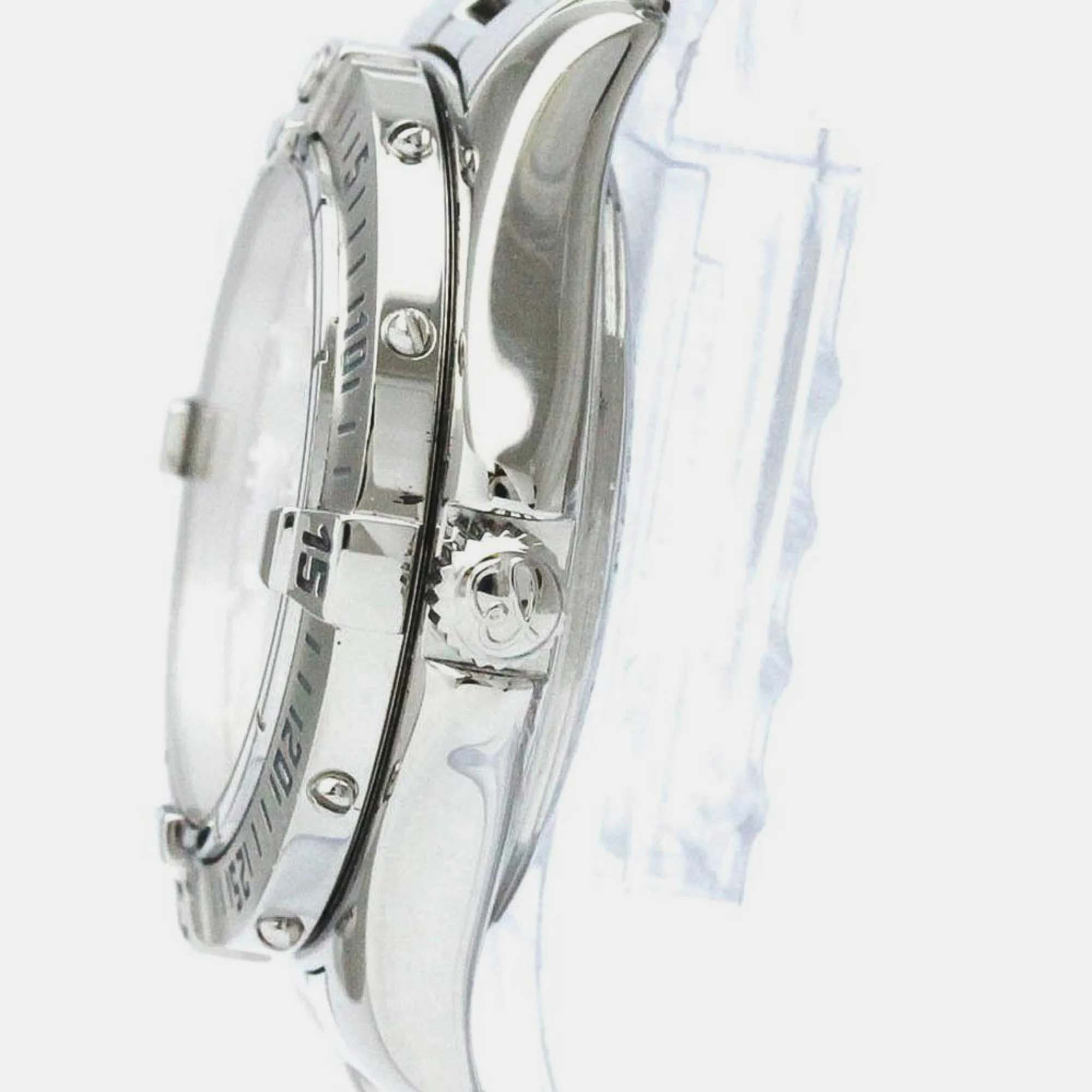 Breitling Silver Stainless Steel Colt A77350 Quartz Women's Wristwatch 33 Mm