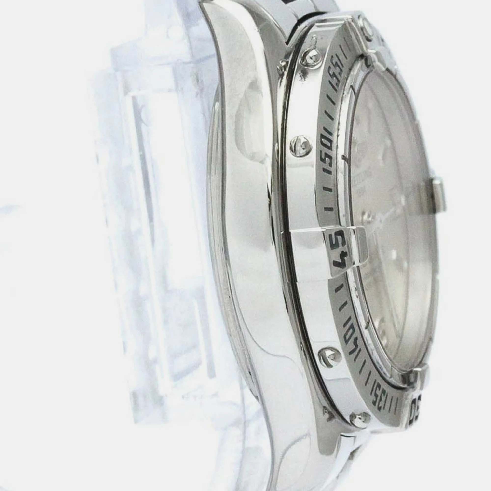 Breitling Silver Stainless Steel Colt A77350 Quartz Women's Wristwatch 33 Mm