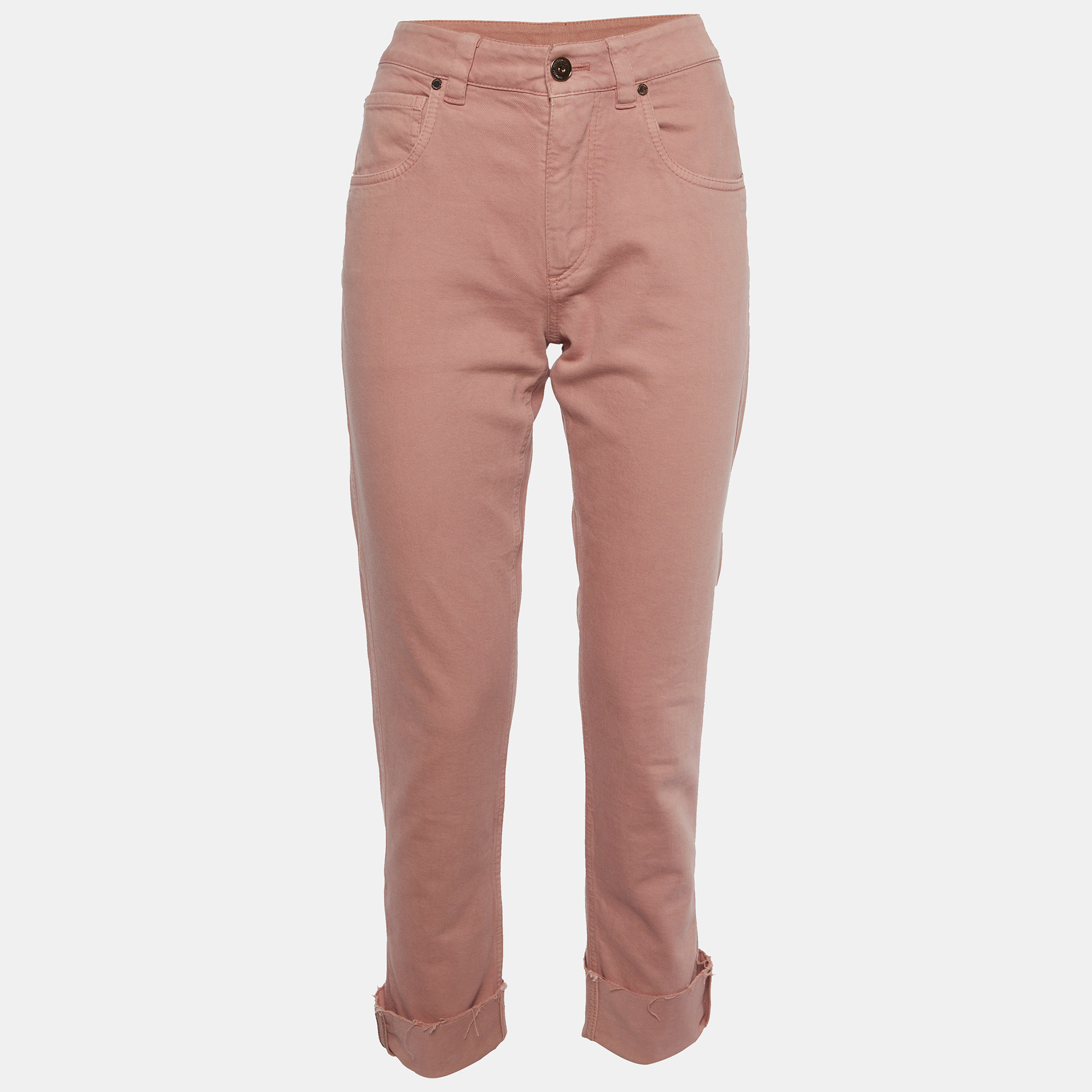Brunello Cucinelli Pink Denim Monili Cuff Detail Jeans S/Waist 28.5"
Brunello Cucinelli Pink Denim Monili Cuff Detail Jeans S/Waist 28.5"