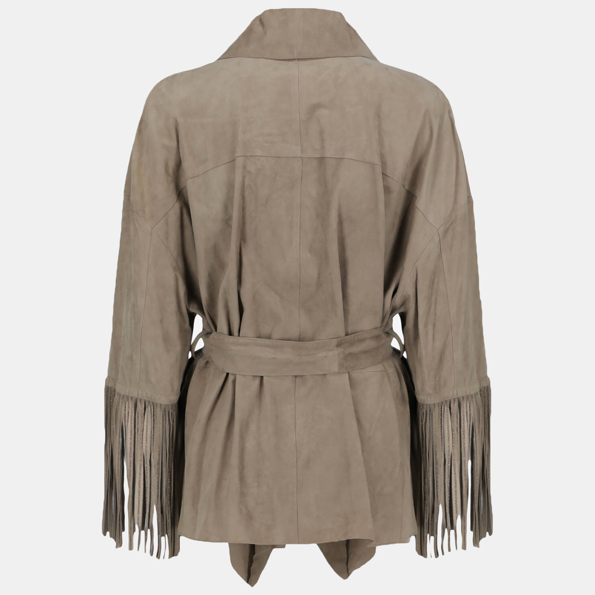 

Brunello Cucinelli Women' Leather Jacket - Beige