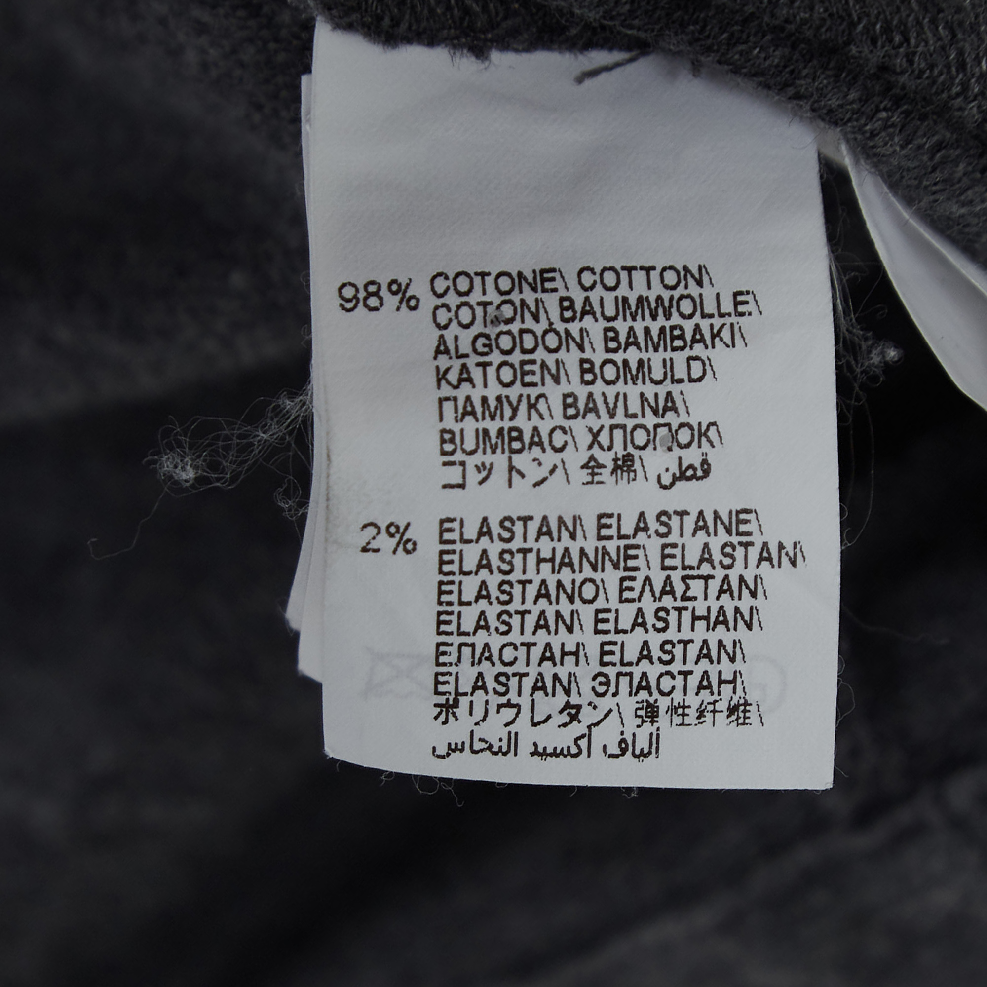 Brunello Cucinelli Grey Logo Embroidered Cotton Midi Dress XXL