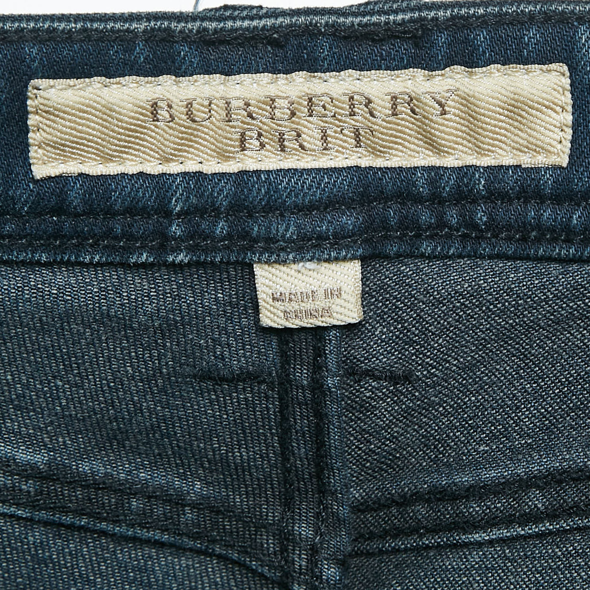 Burberry Brit Blue Denim Skin Fit Jeans M Waist 28