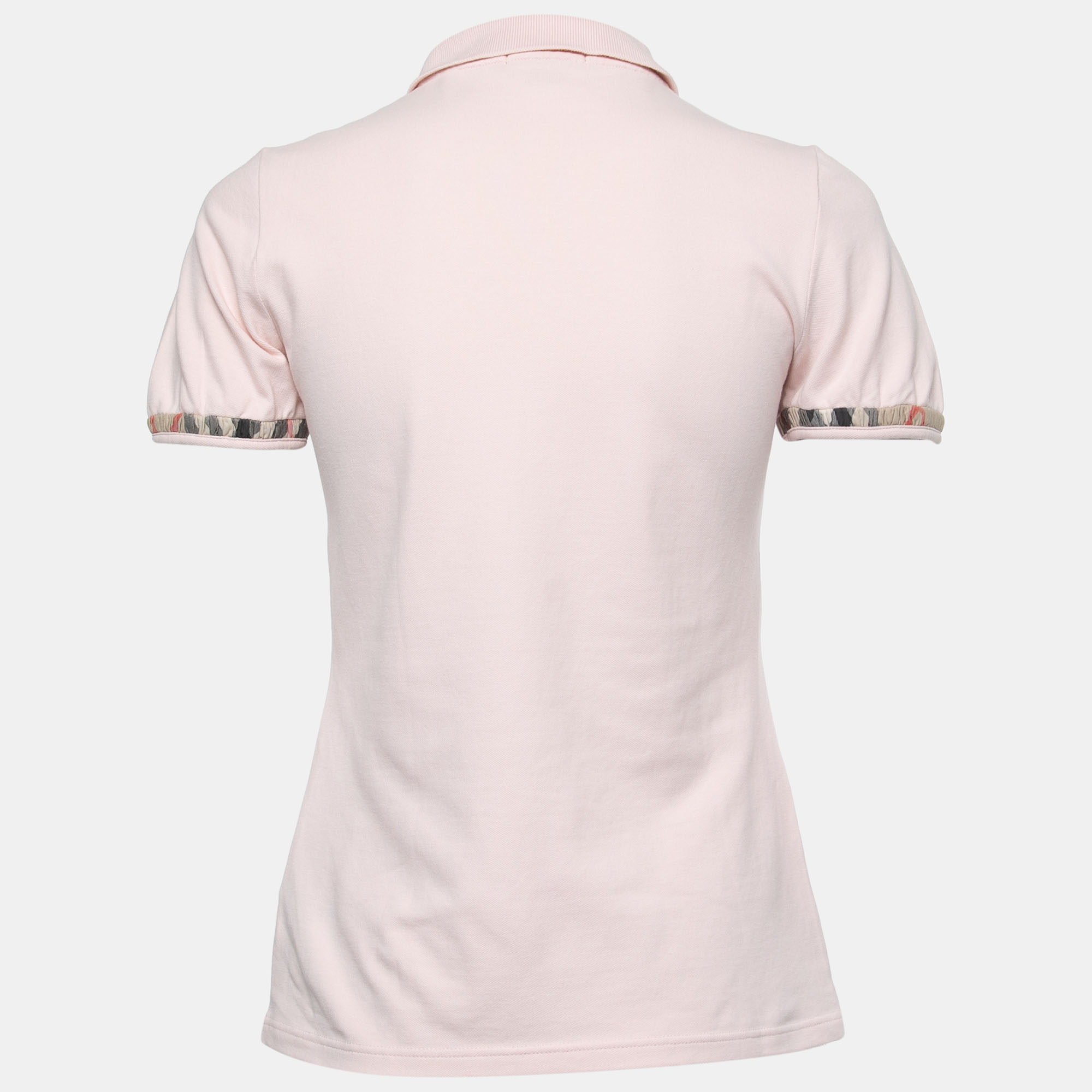 Burberry Brit Light Pink Cotton Knit Polo T-Shirt 
Burberry Brit Light Pink Cotton Knit Polo T-Shirt