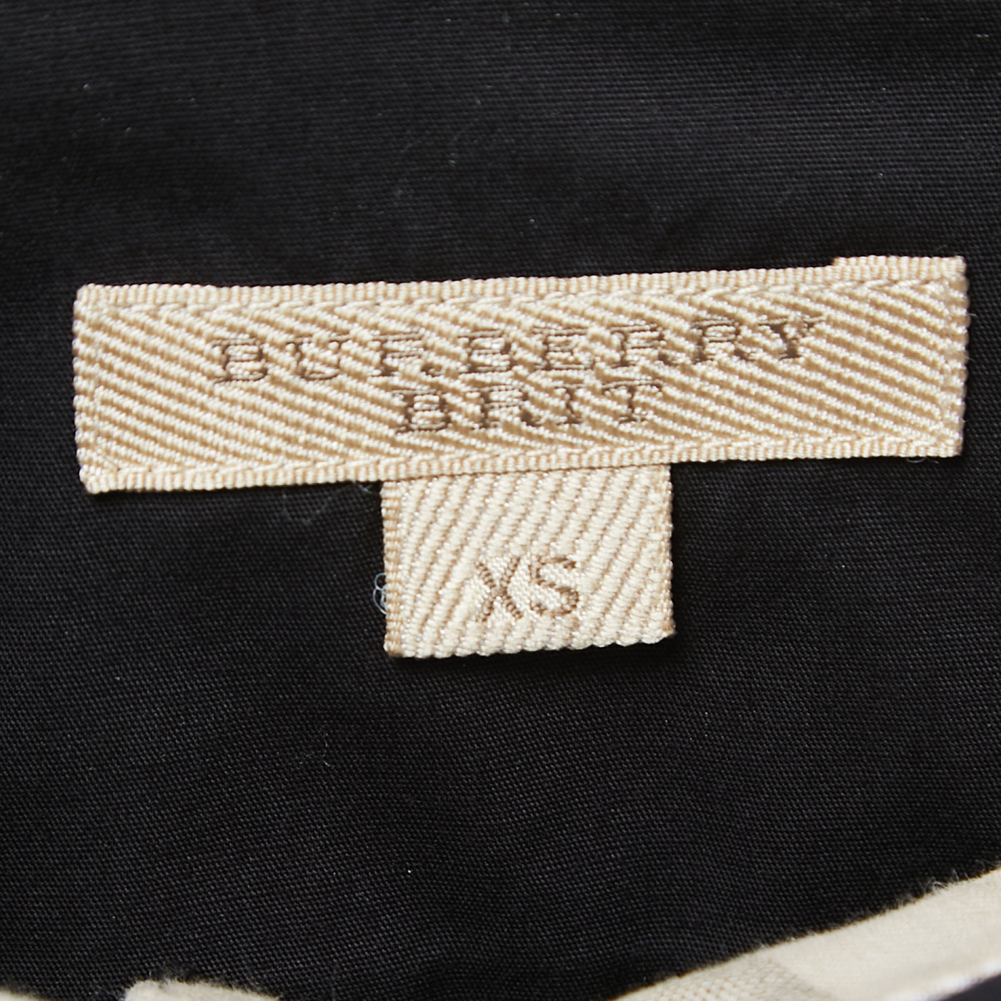 Burberry Brit Black Cotton Button Front Shirt XS