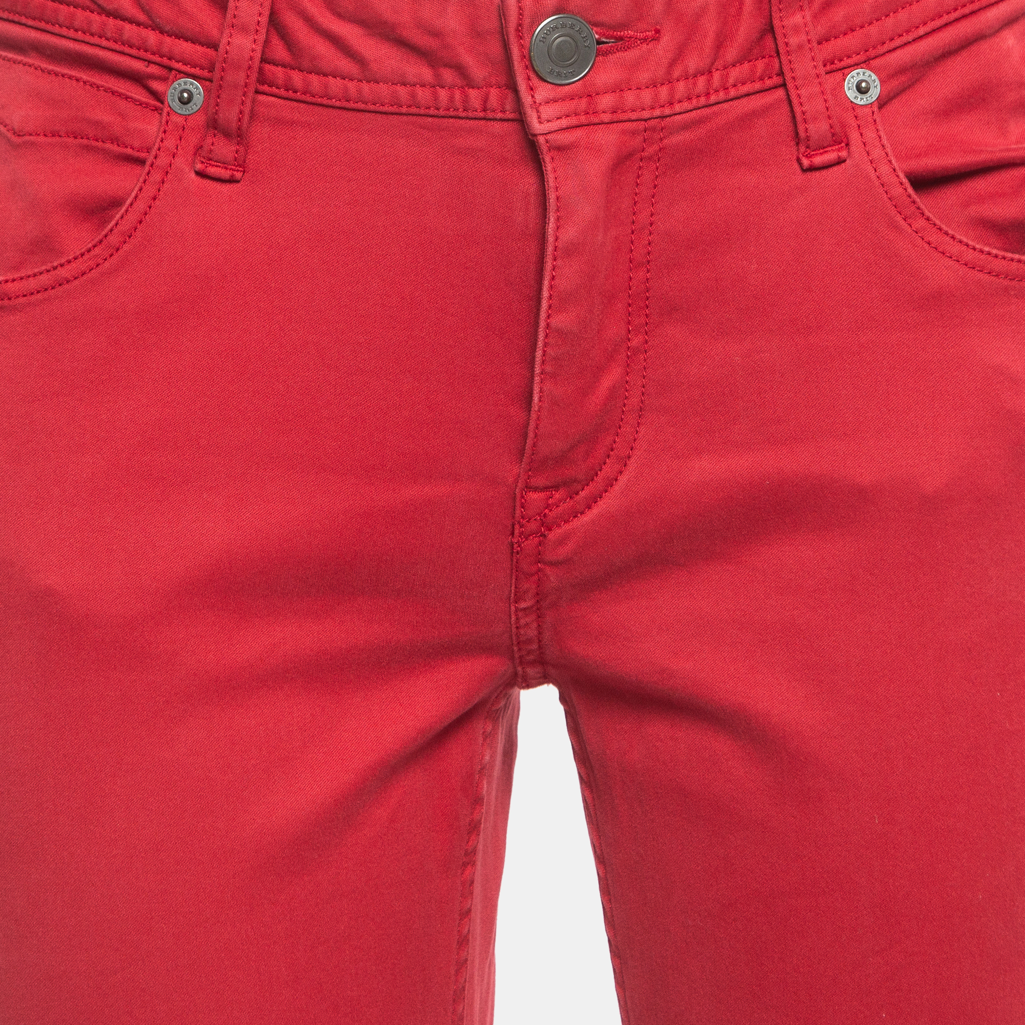 Burberry Brit Red Denim Foxton Skinny Jeans M Waist 29