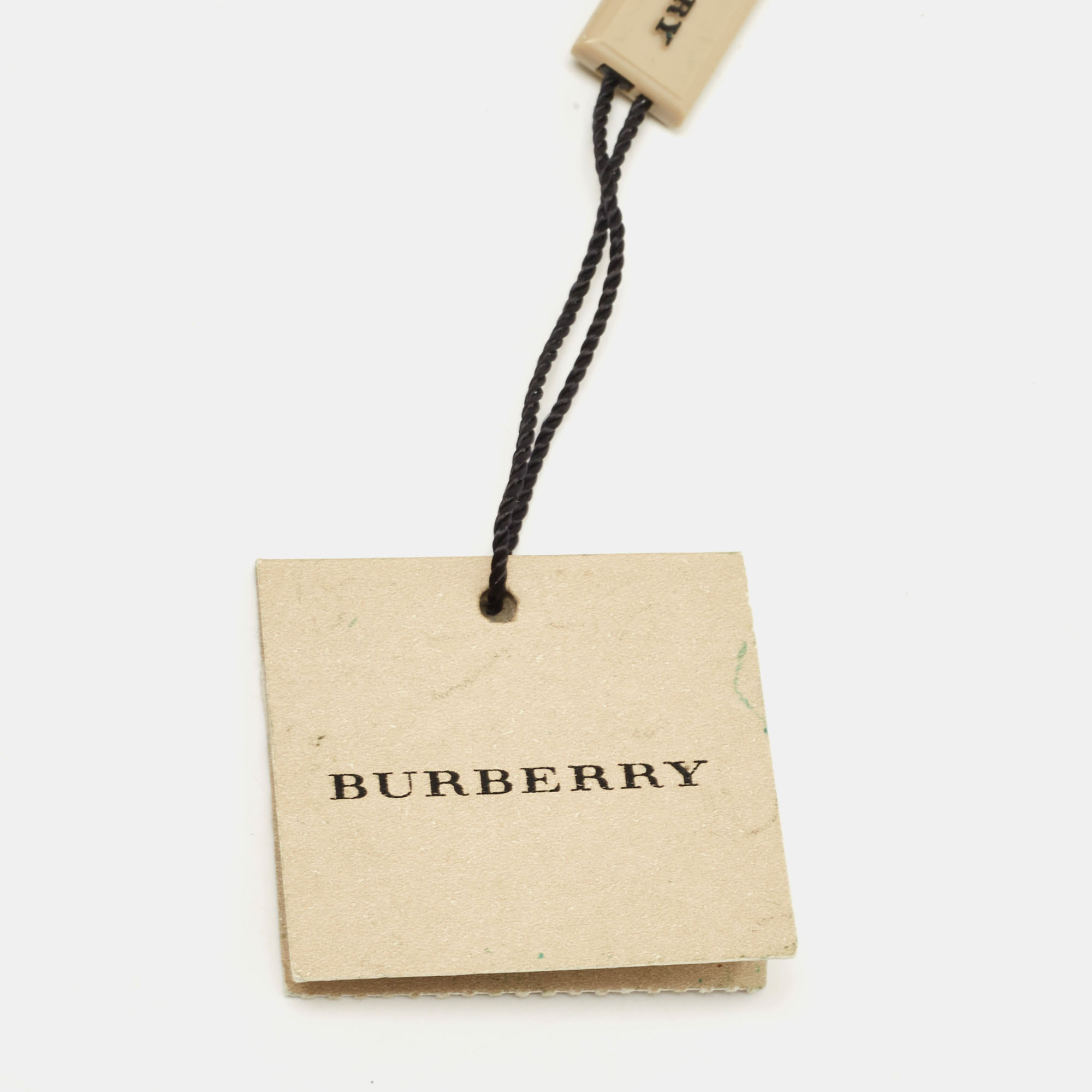 Burberry Dark Brown Leather Embellished Seabrook15 Skinny Belt 90CM