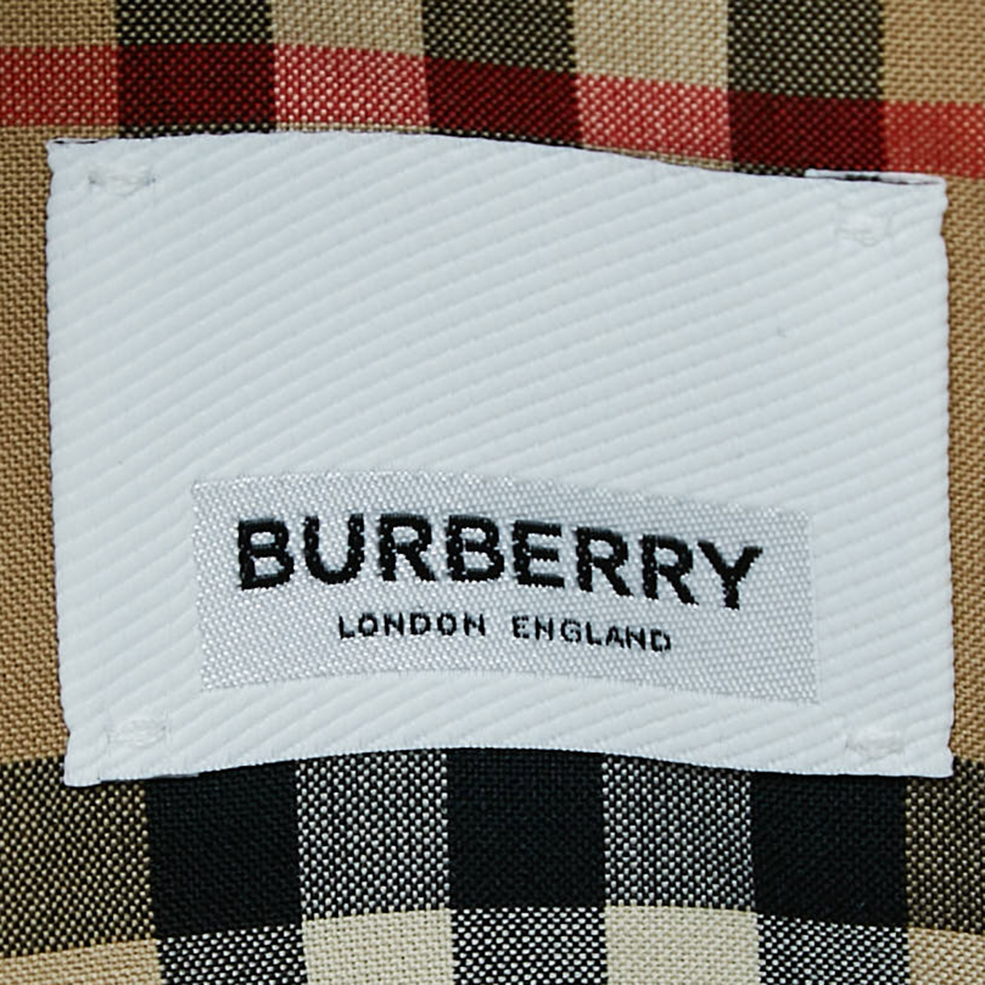 Burberry Honey Brown Cotton Islington Trench Coat XL