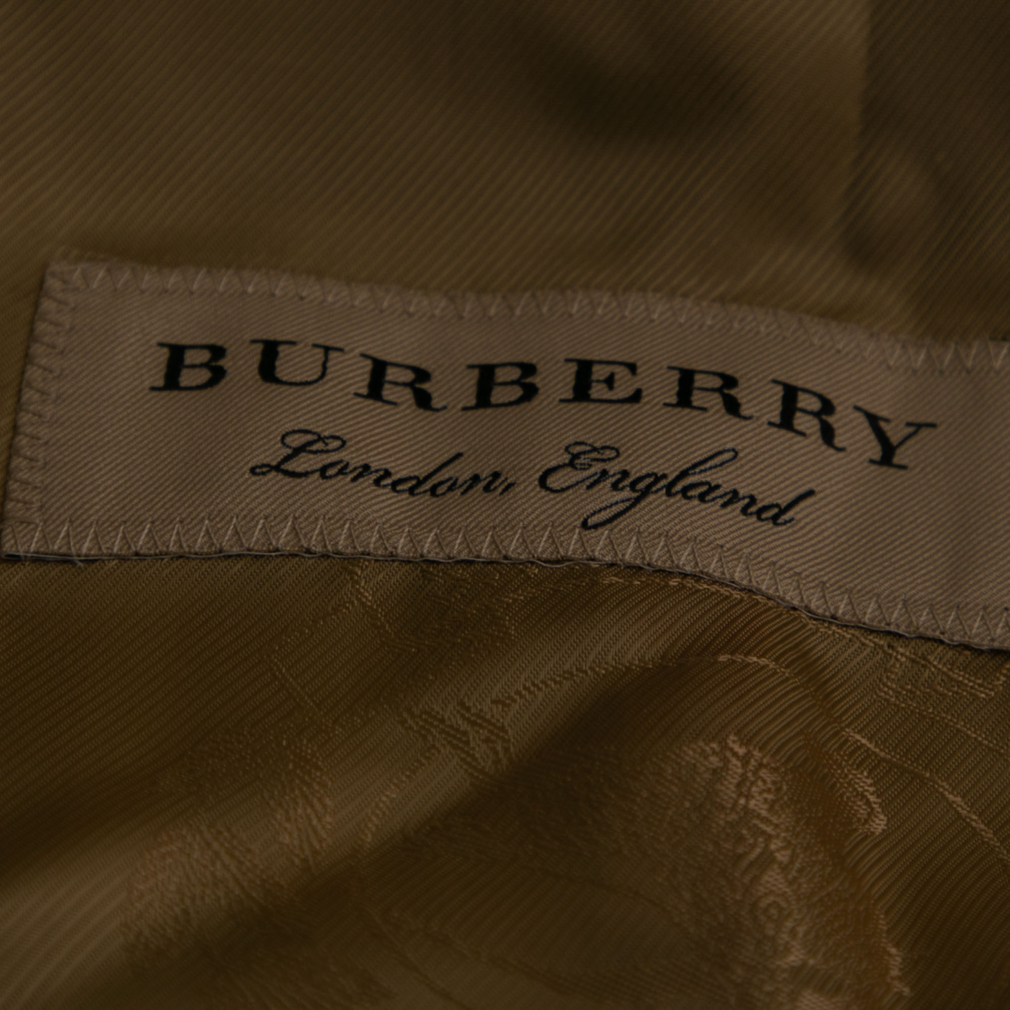 Burberry Beige Vintage Check Wool Single Breasted Tailored Blazer M