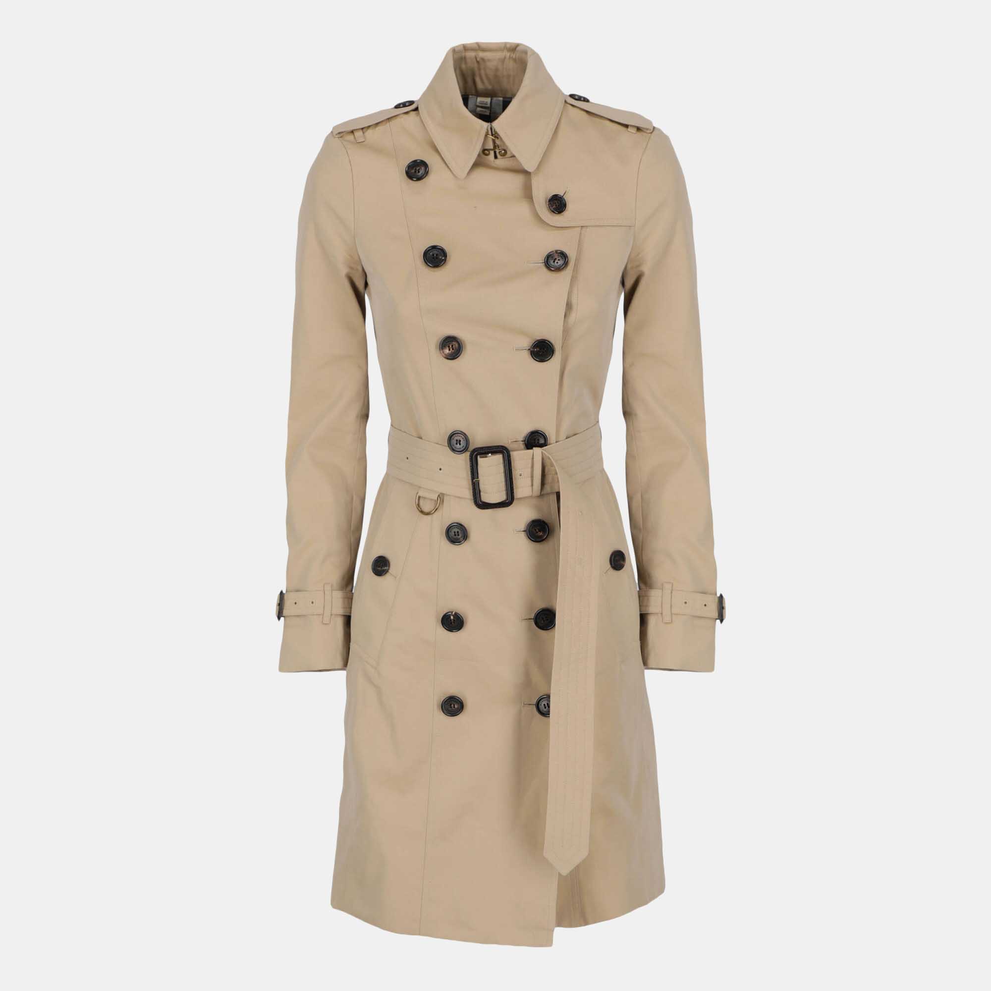 Burberry Women's Cotton Raincoat - Beige - XXS