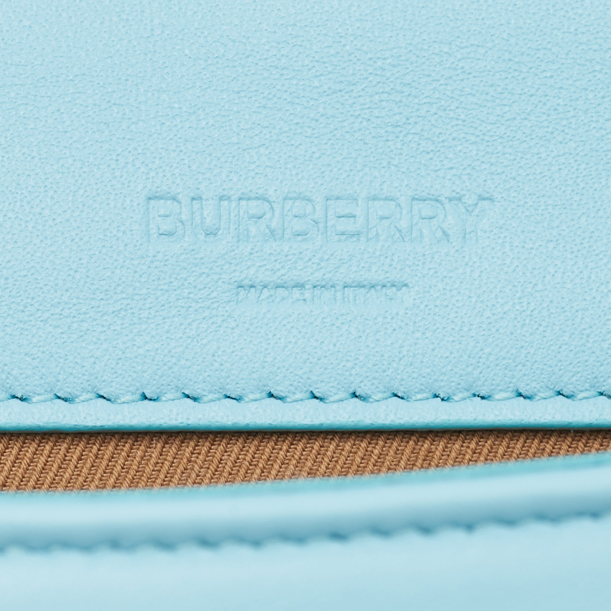 Burberry Sky Blue Quilted Leather Small Lola Chain Shoulder Bag