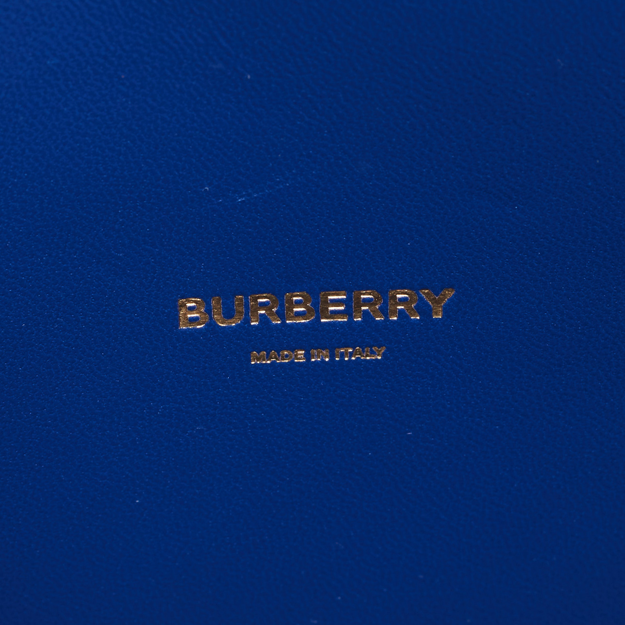Burberry Ombre Blue Leather Olympia Crystals Clutch