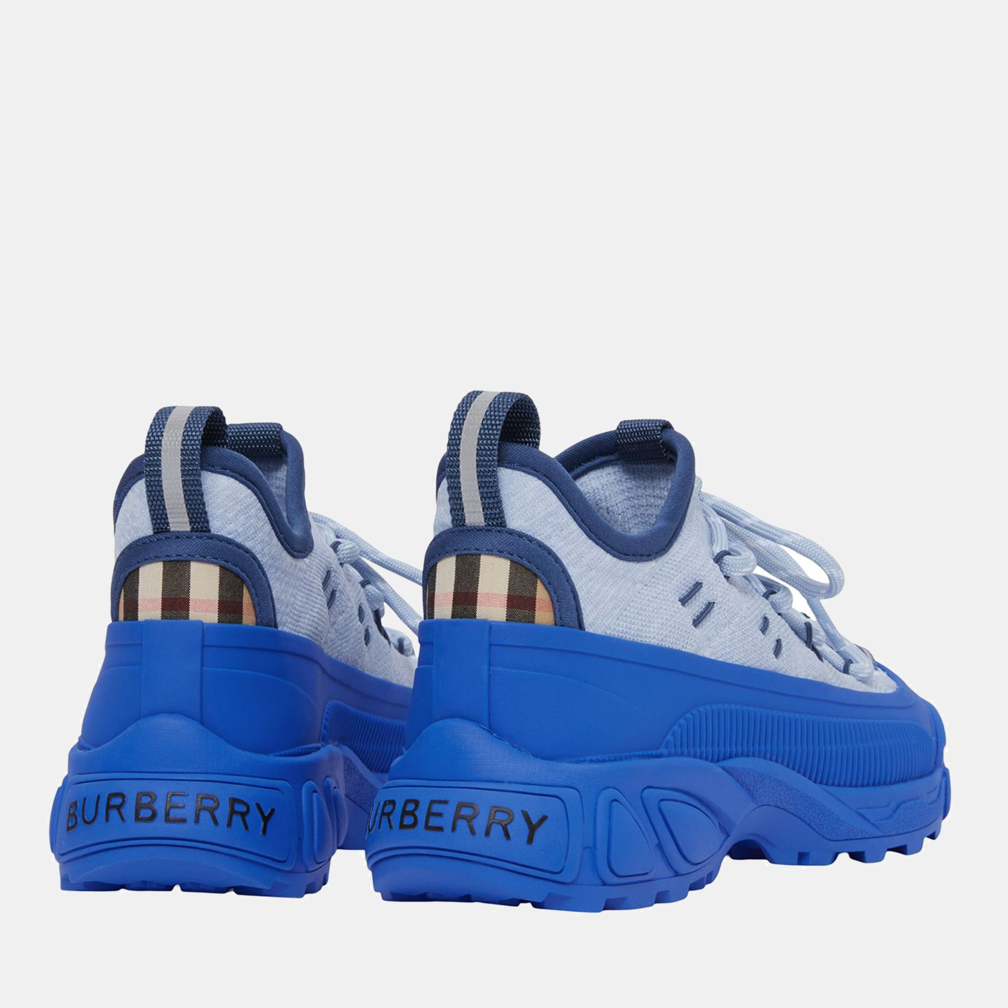 Buberry (Kids) Blue Knit Mini Arthur Sneakers EU 31