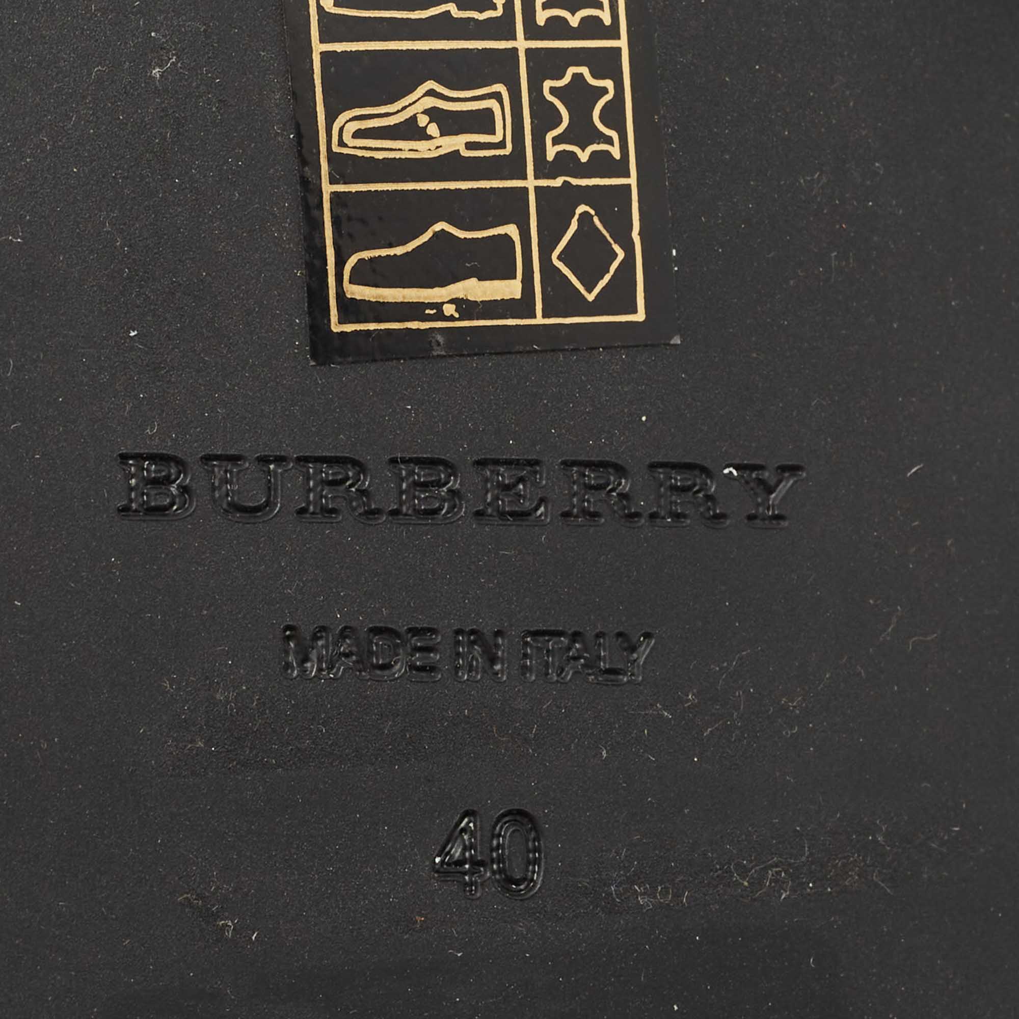 Burberry Black Brogue Leather Deardown Derby Size 40