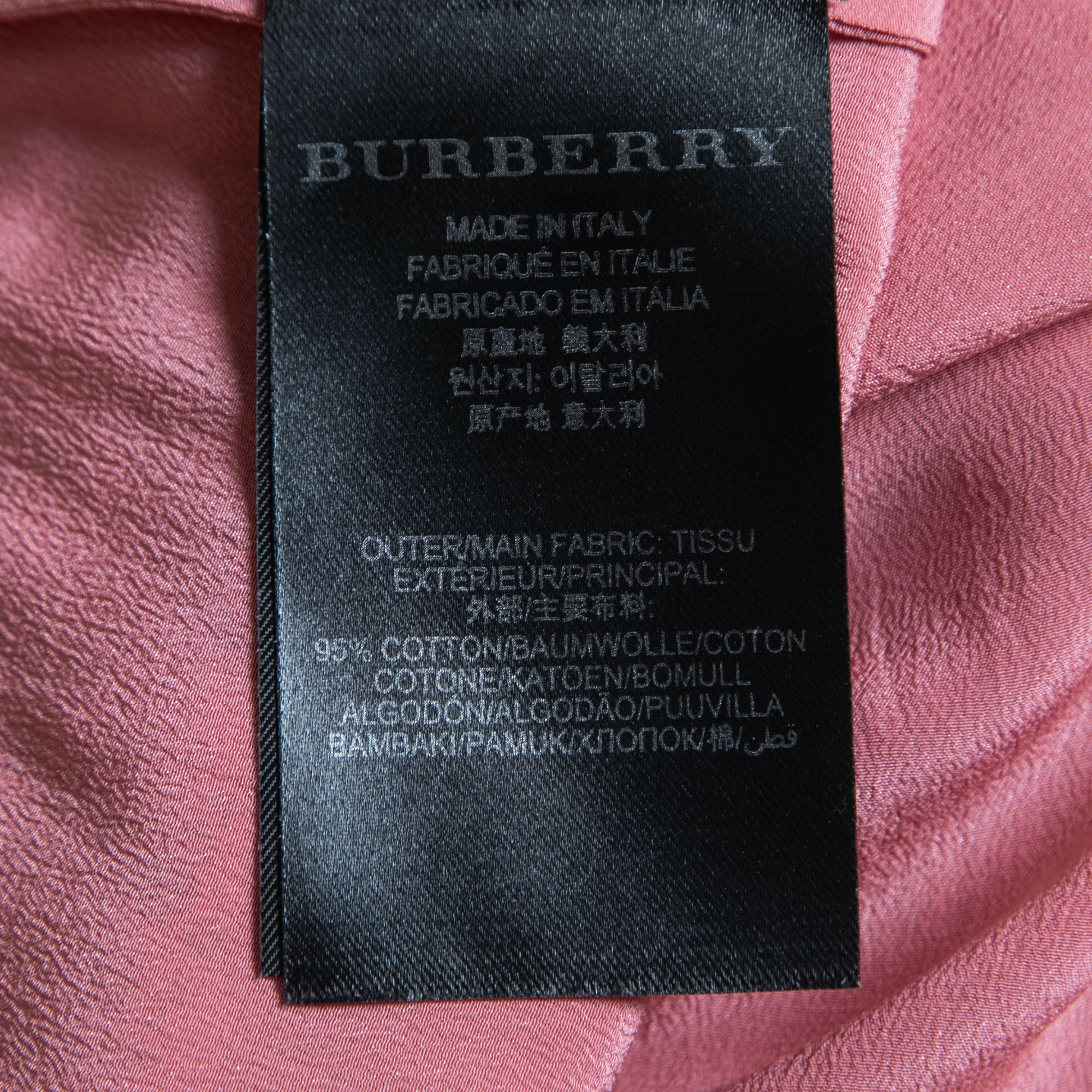 Burberry Prorsum Pink Lace Midi Pencil Skirt XS