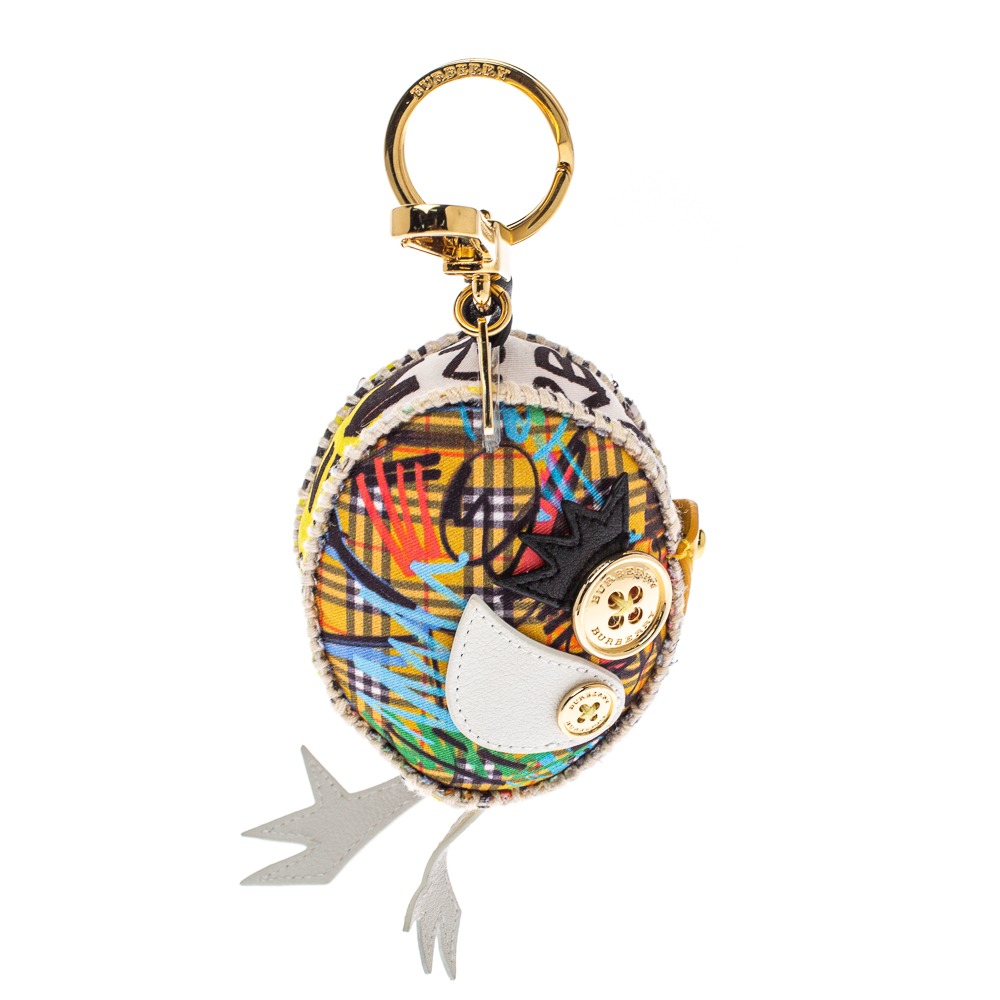 Burberry Multicolor Derek The Bird Key Charm female Fabric ; Leather