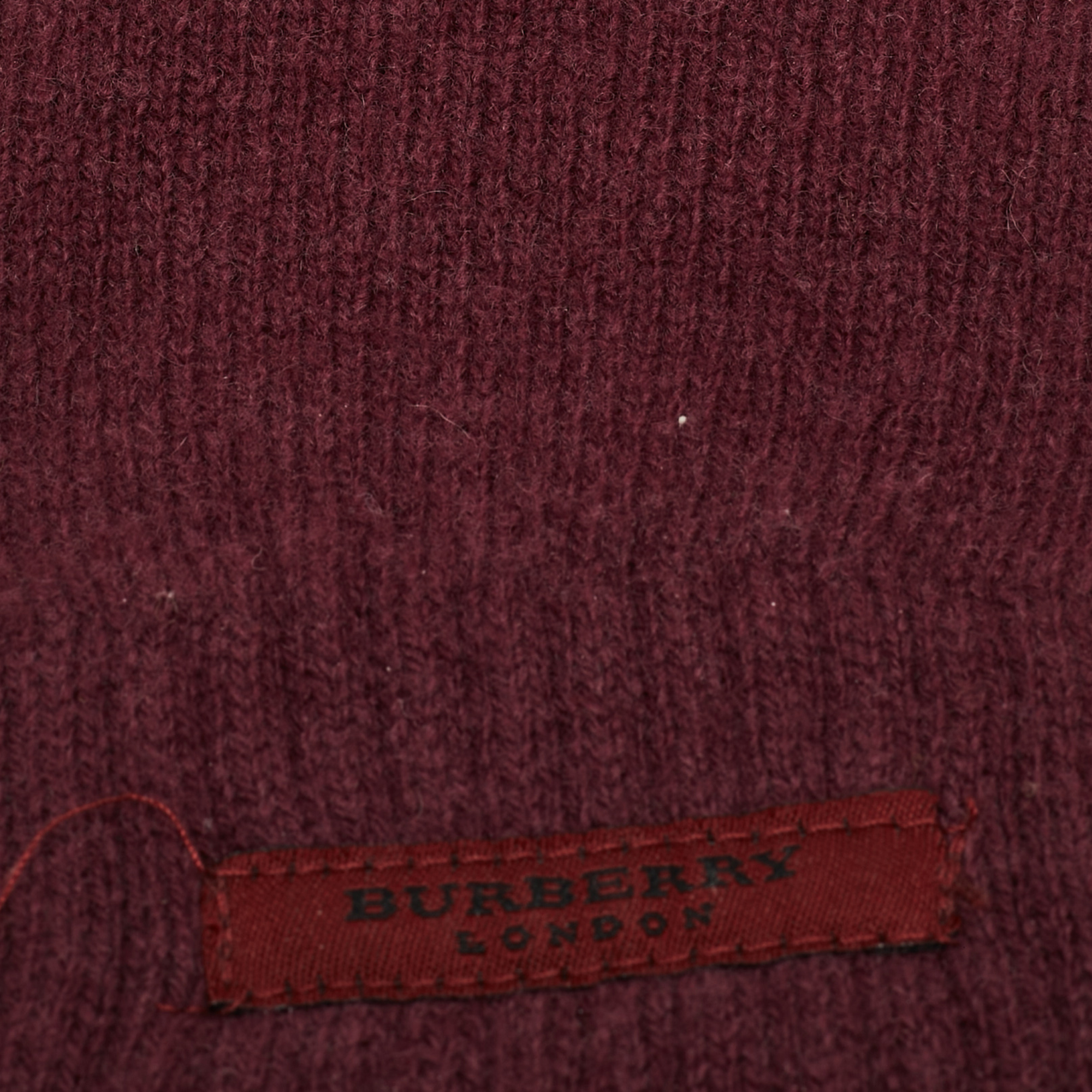 Burberry Purple Wool Gloves S/M