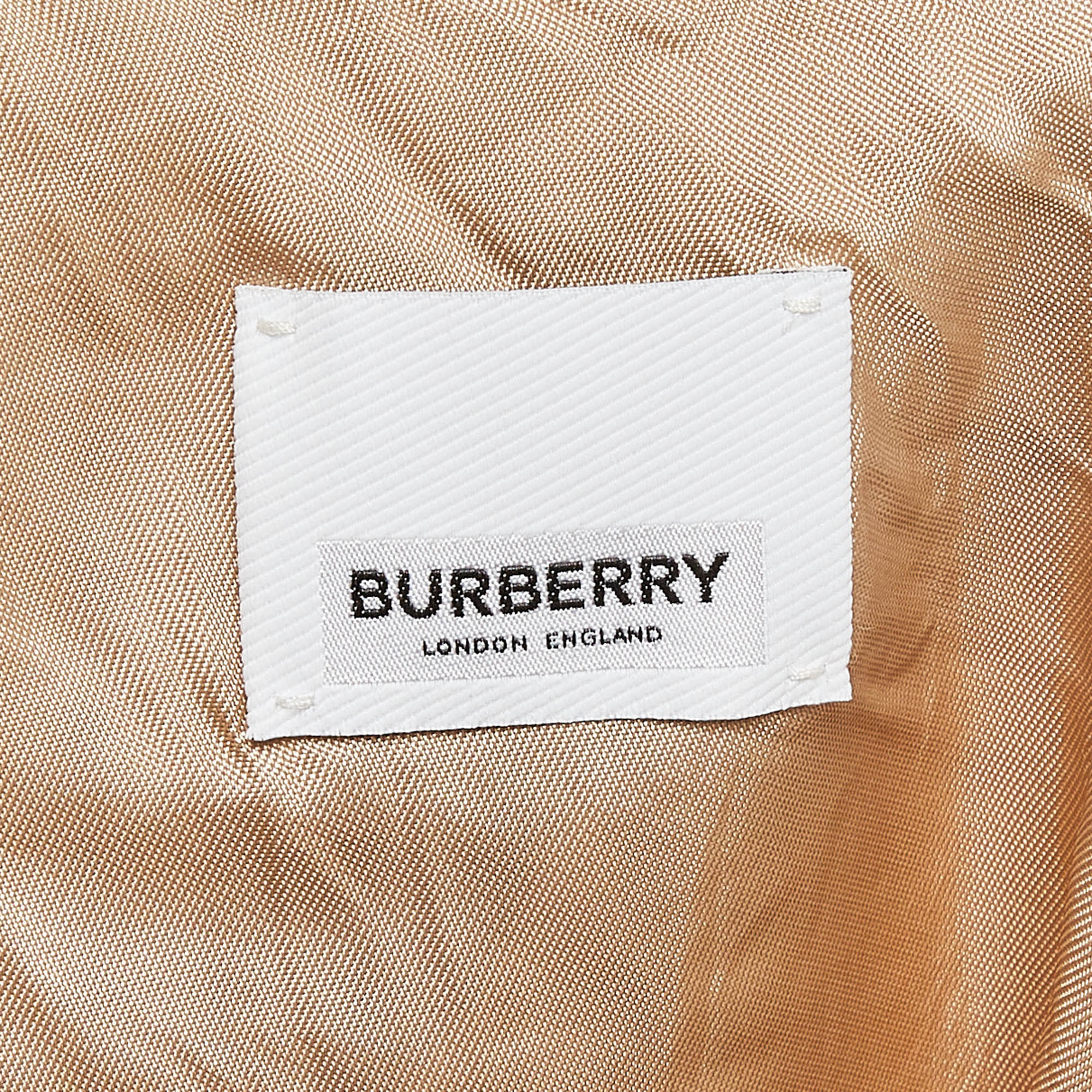 Burberry Beige Wool Blend Trousers S