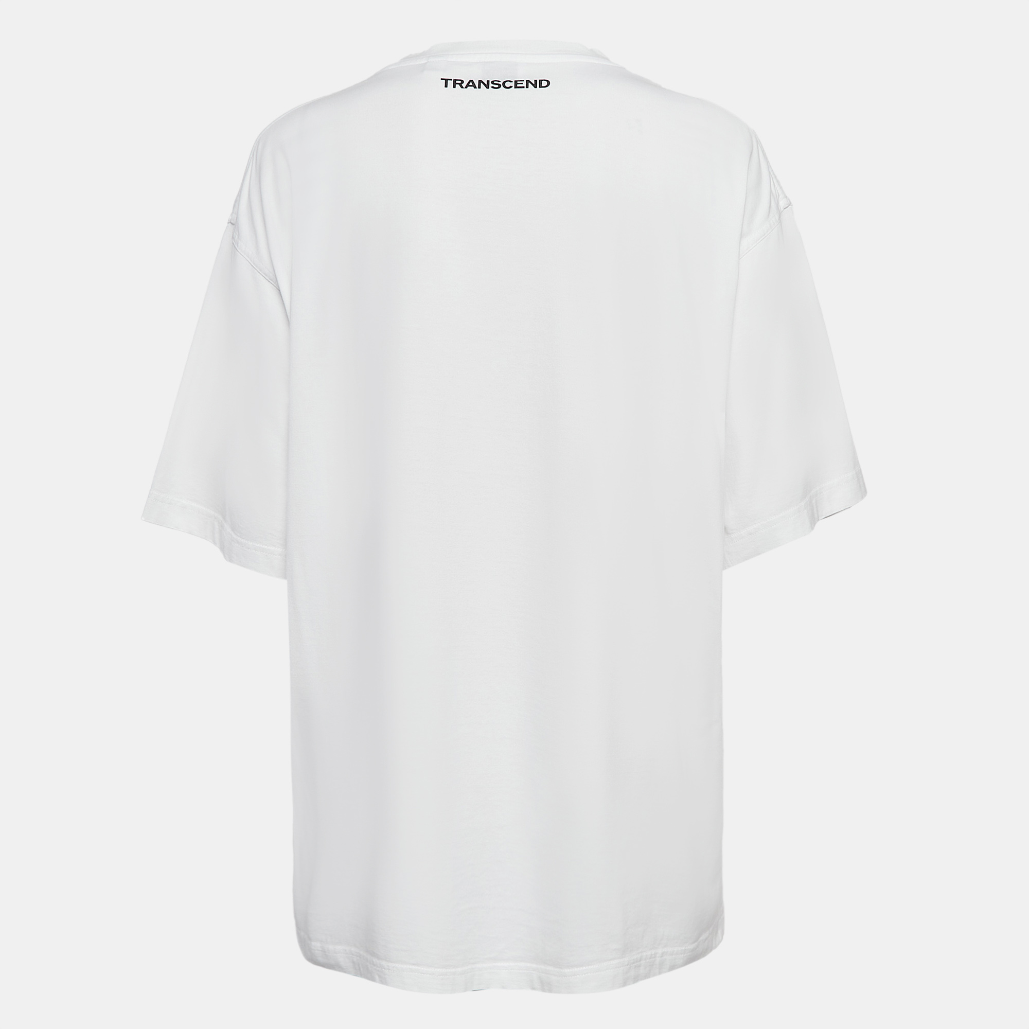 Burberry Logo Print Cotton Oversized T-Shirt S