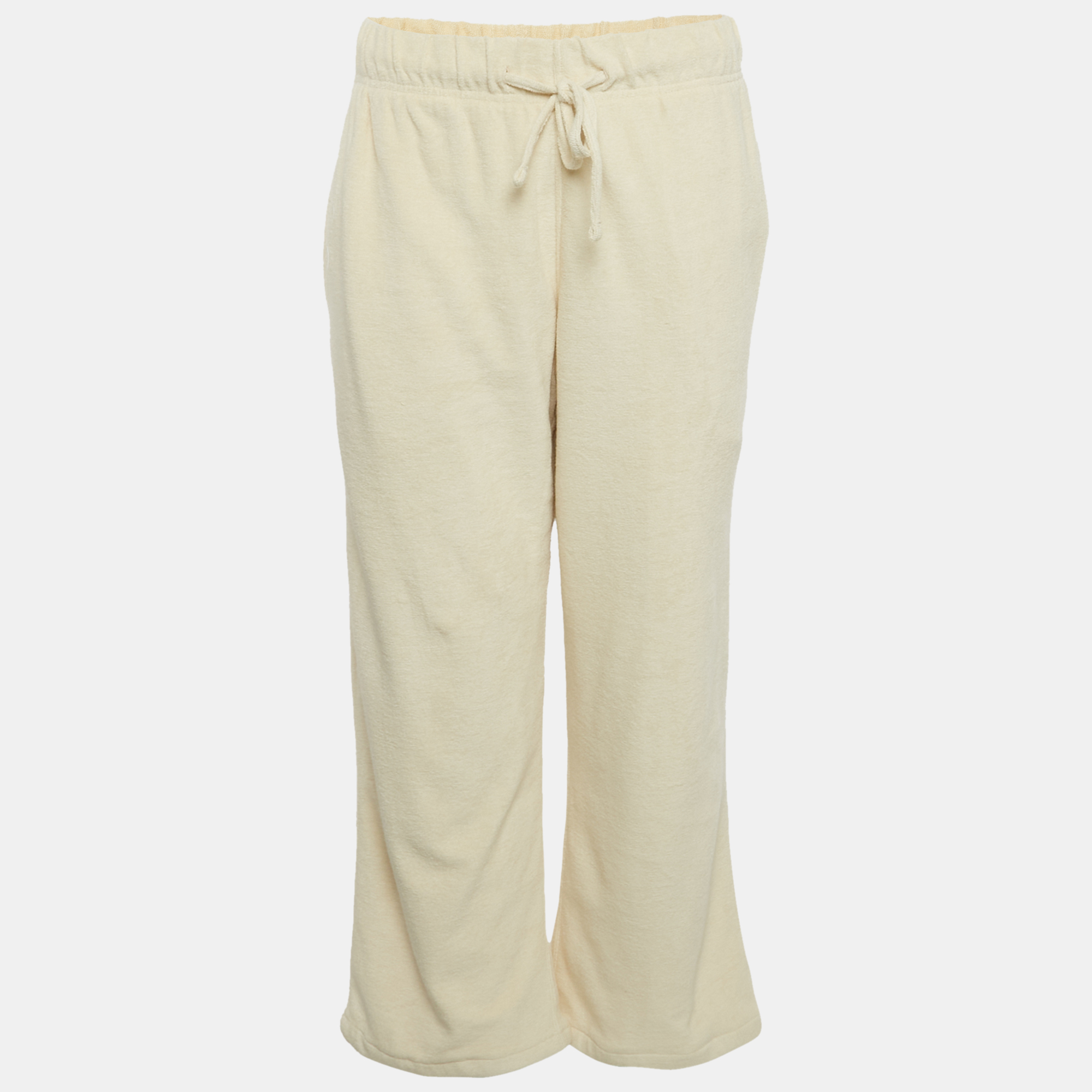 Burberry Cream Terry Drawstring Wide Leg Pants S
Burberry Cream Terry Drawstring Wide Leg Pants S