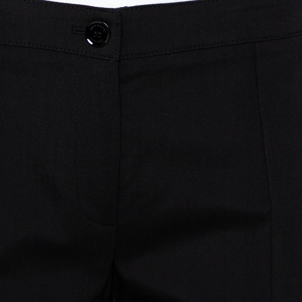 Burberry London Black Wool Blend Tailored Trousers S