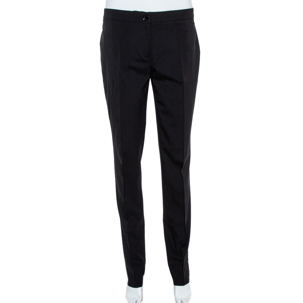 

Burberry London Black Wool Blend Tailored Trousers