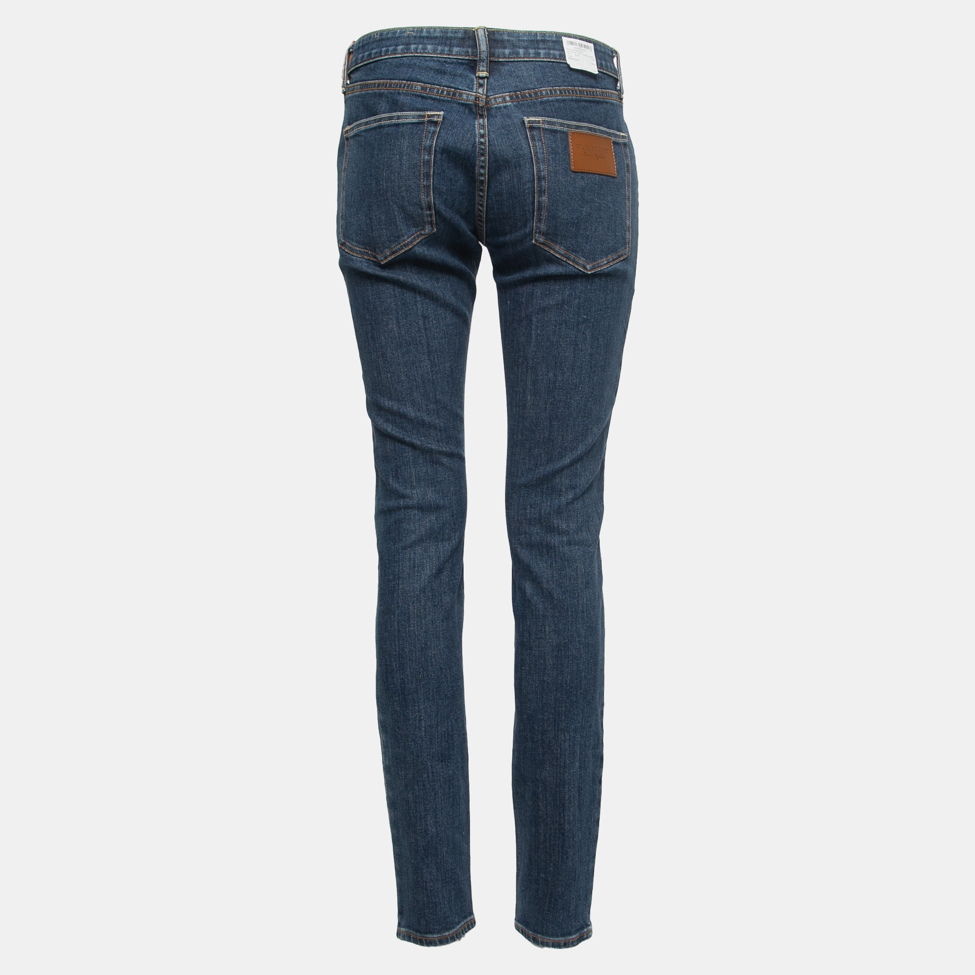

Burberry Blue Denim Mid Rise Skinny Jeans  Waist 30