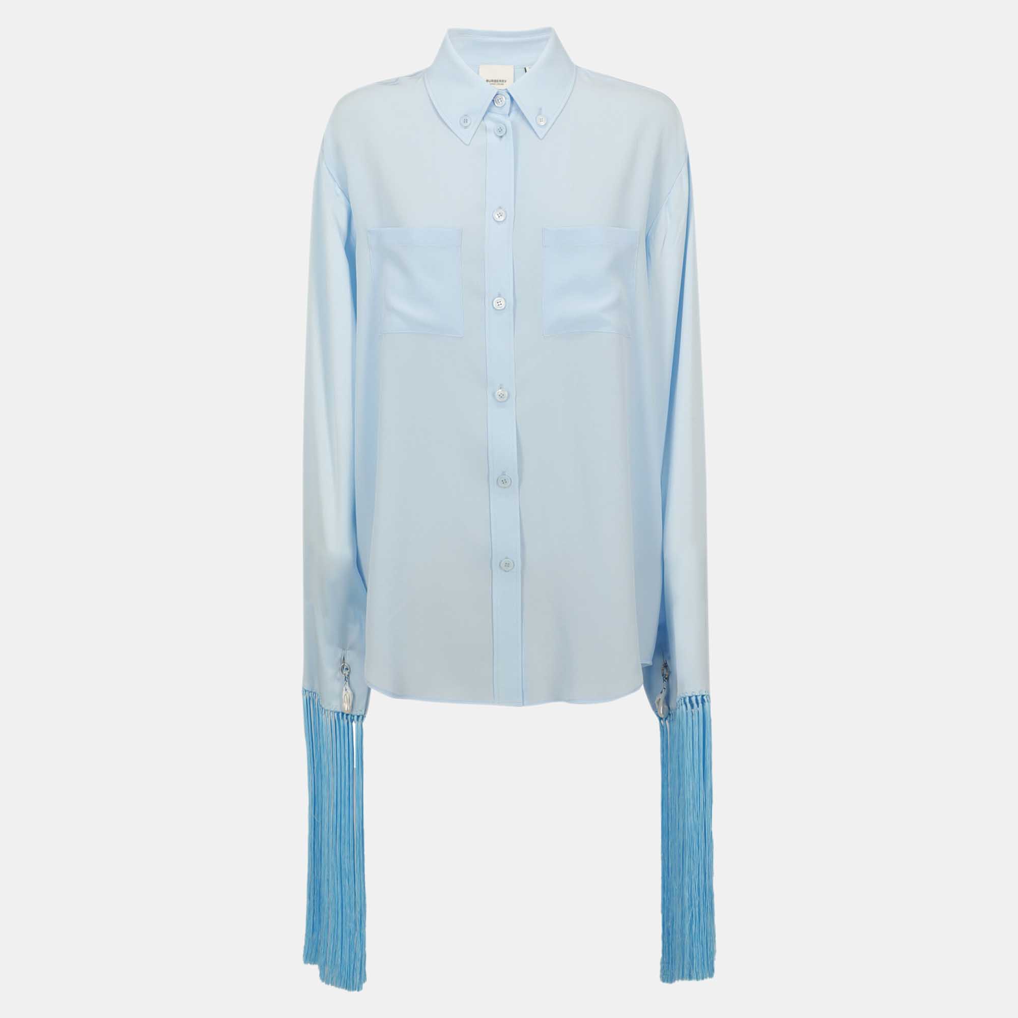 Burberry  Women's Fabric Shirt - Blue - XS