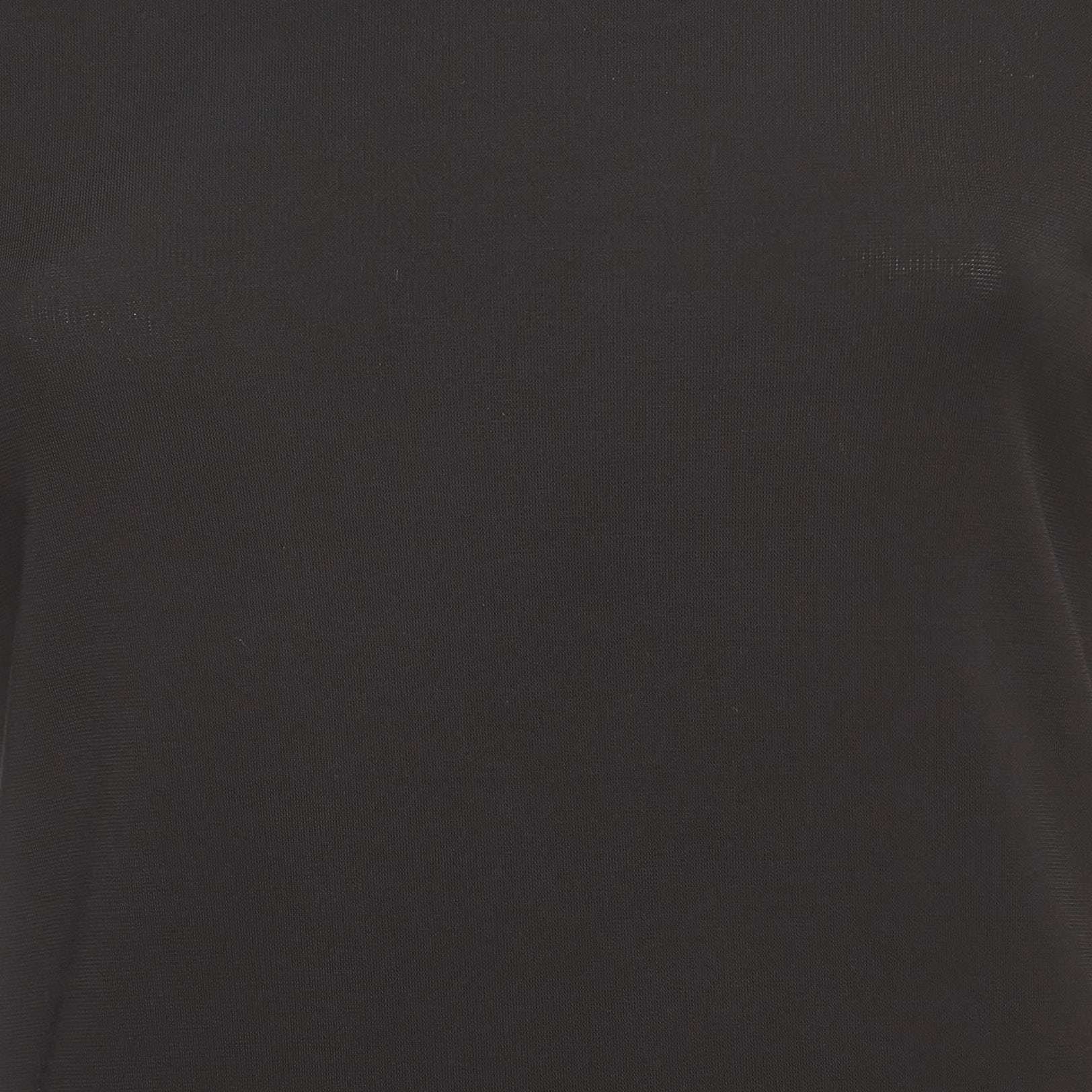 Burberry Black Viscose Chain Fringe Detail Dress S