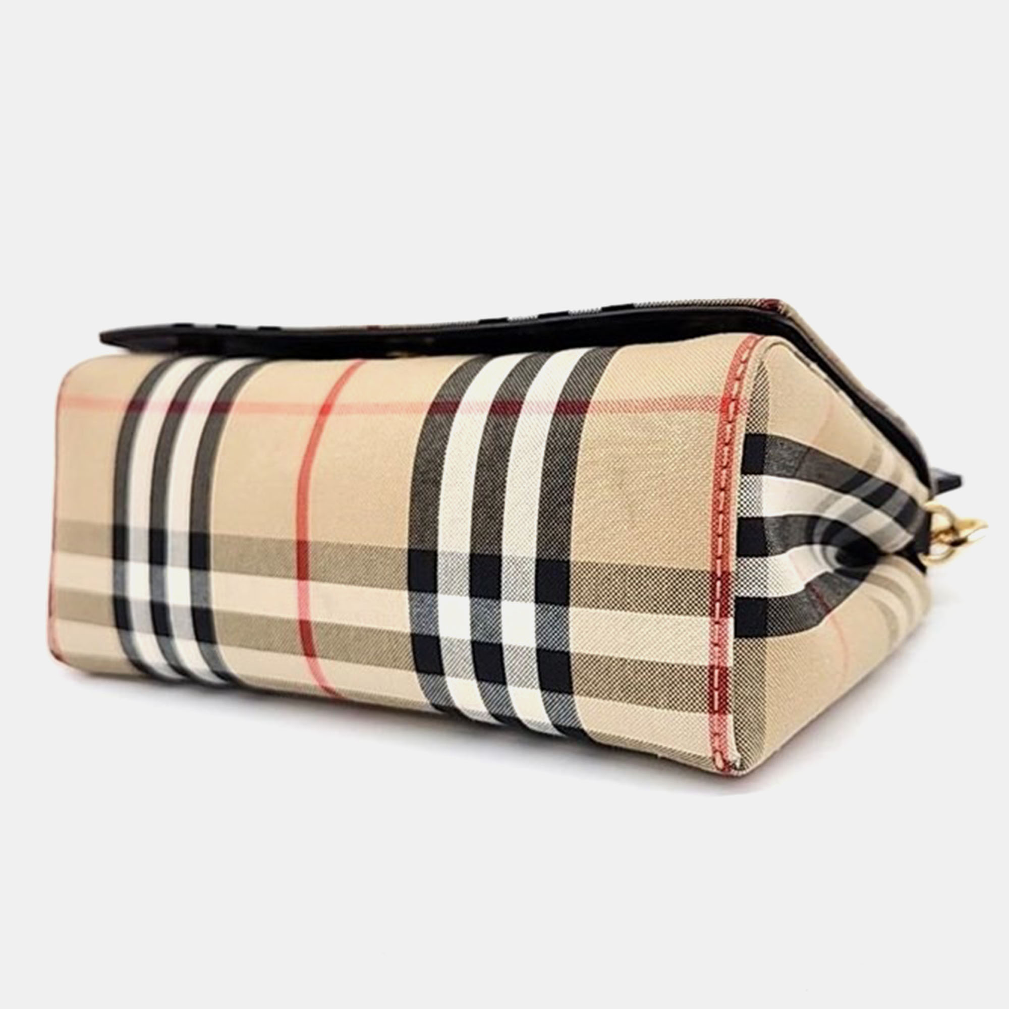 Burberry Multicolour Canvas Check Hackberry Crossbody Bag