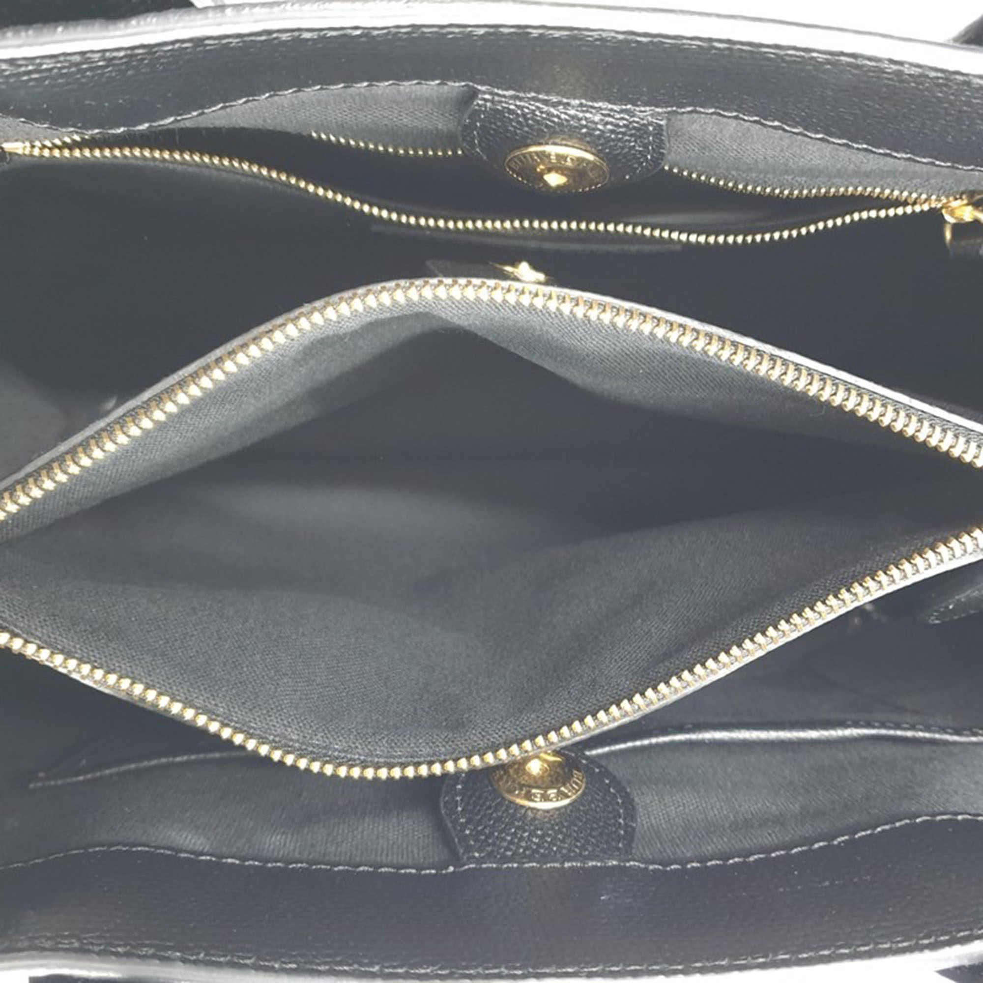 Burberry Black Leather Medium Banner Tote Bag