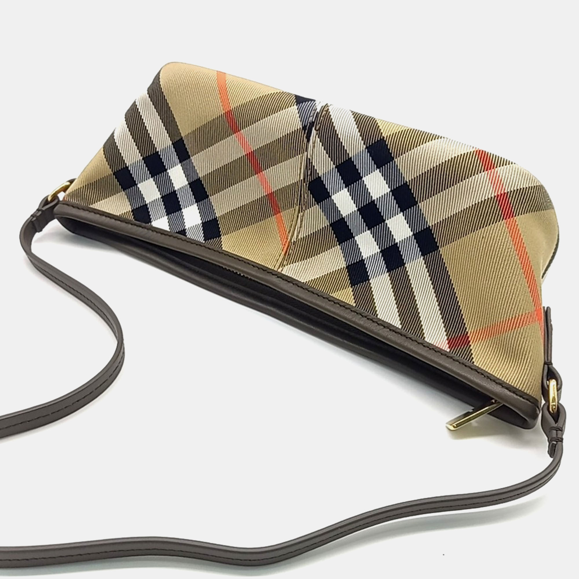 Burberry Simple Baguette Shoulder Bag